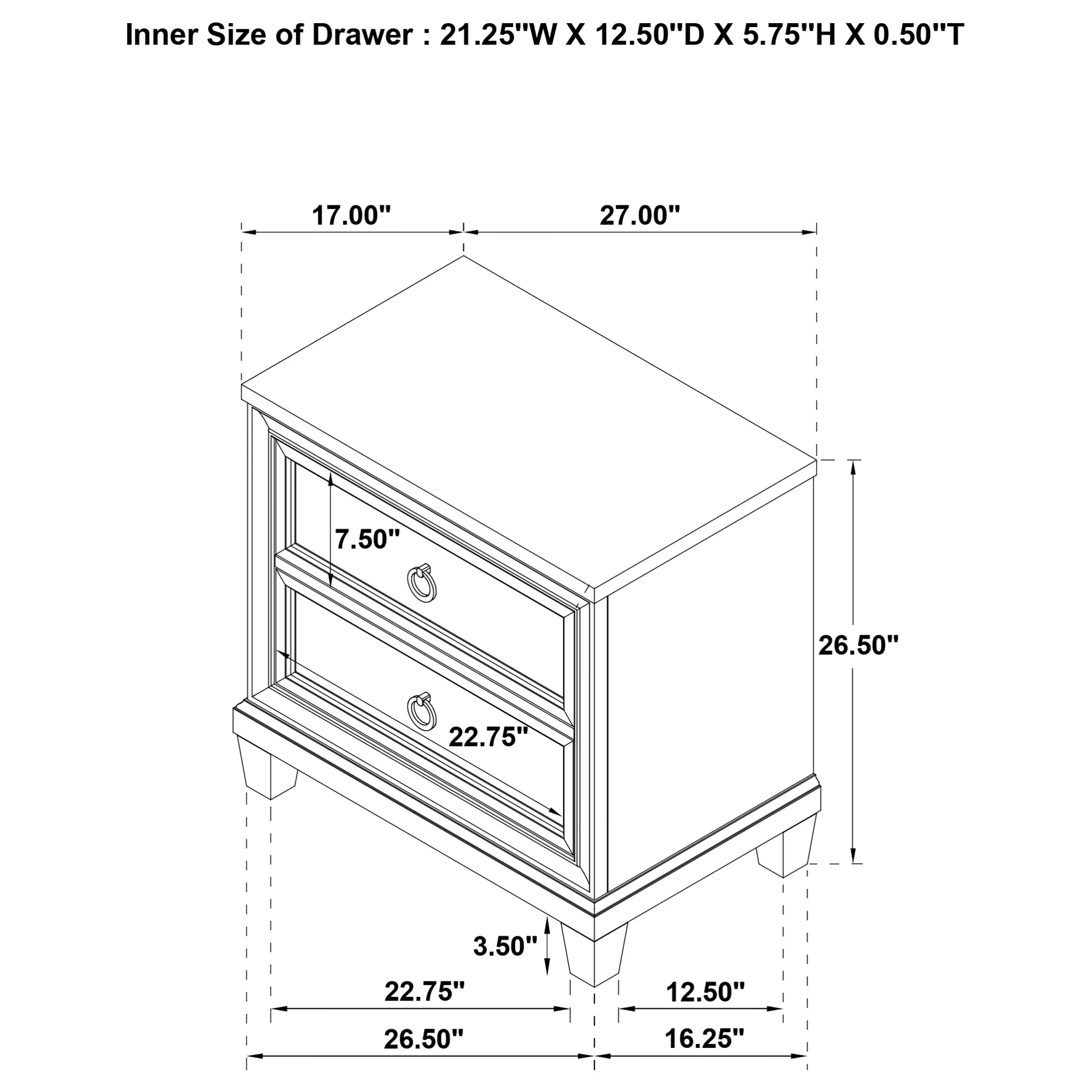 Pembroke Nightstand - Image 13