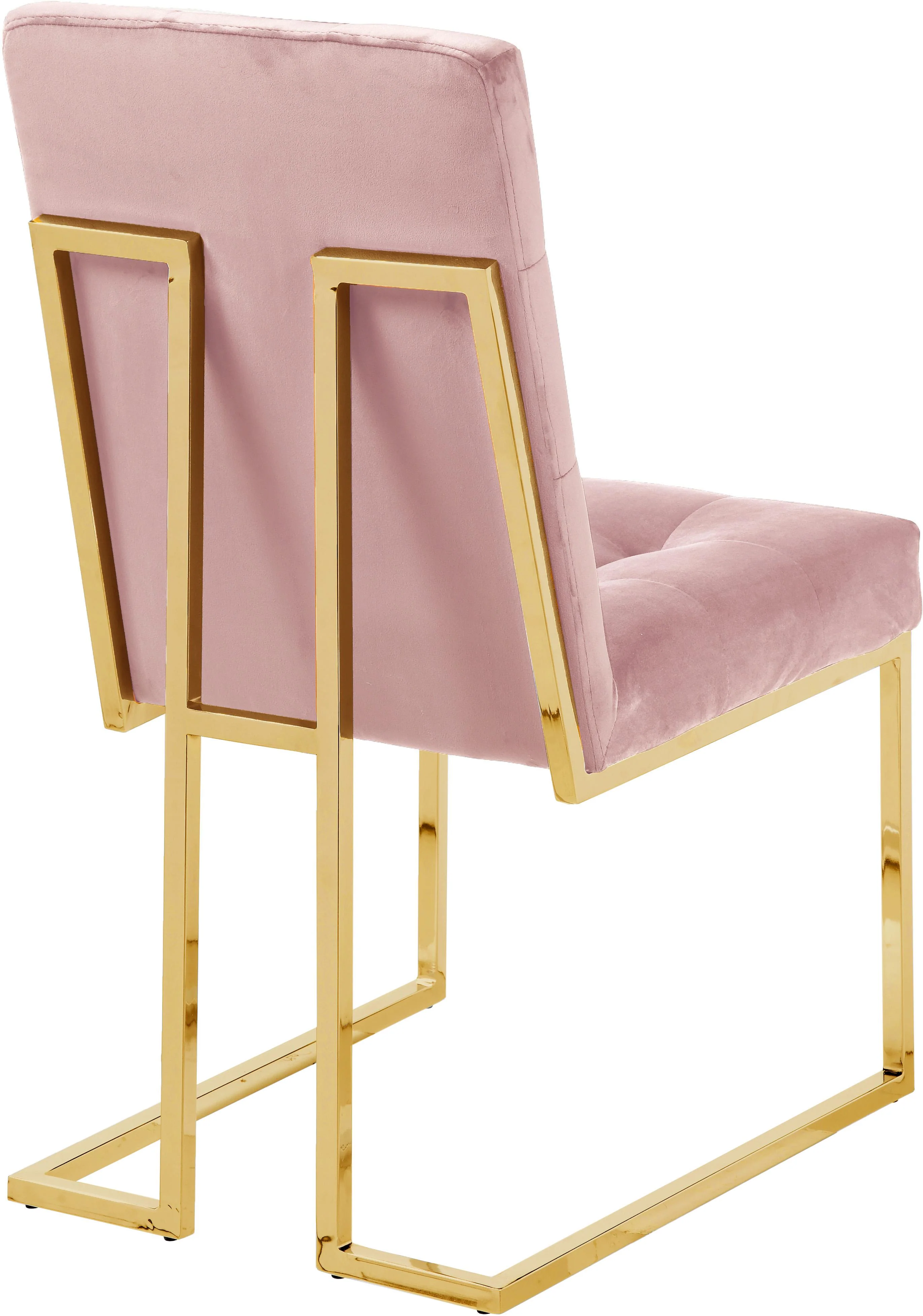 Pierre Pink Velvet Dining Chair - Image 2