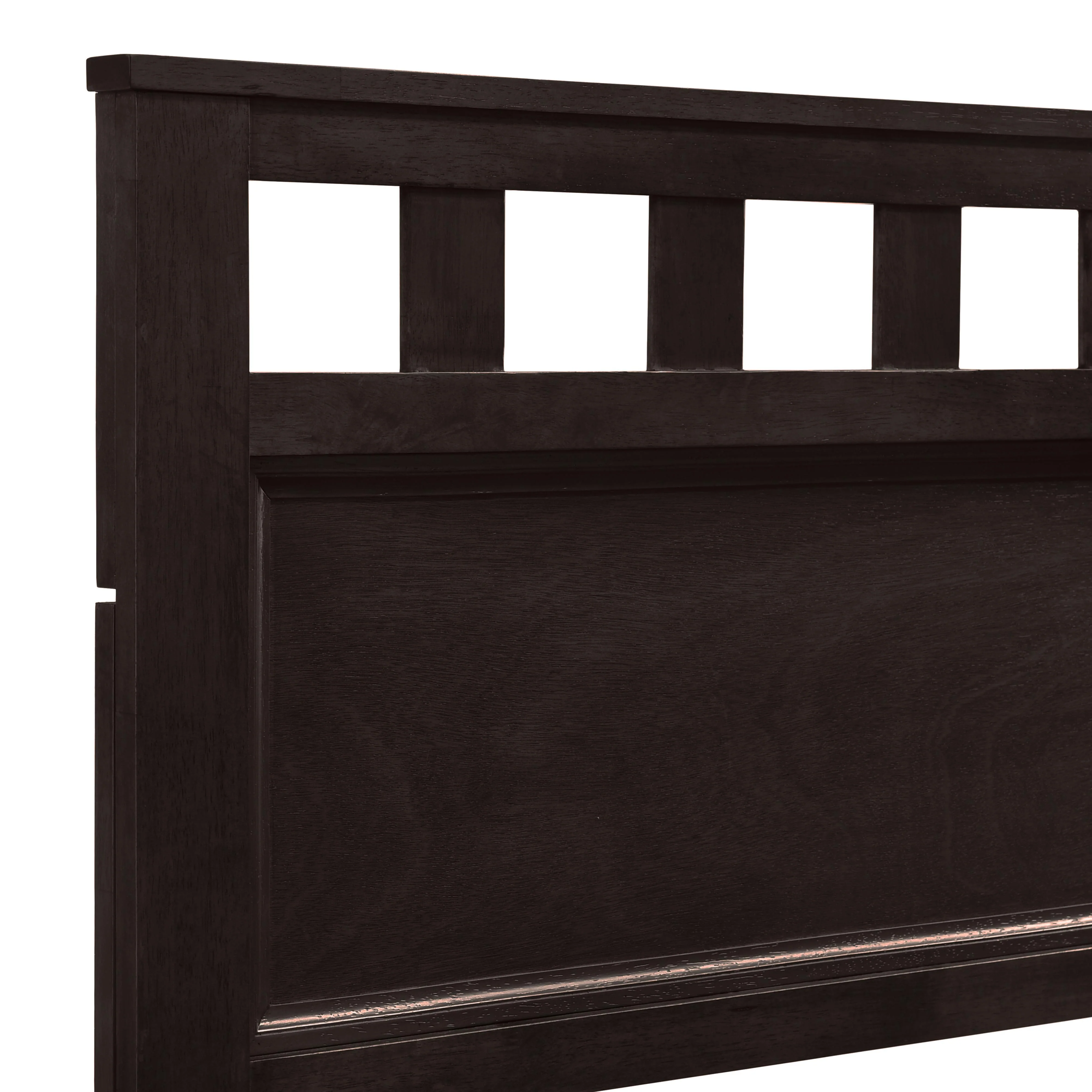 PISCES 6/6 EK PANEL BED-HB/FB/RAILS-MERLOT - Image 4
