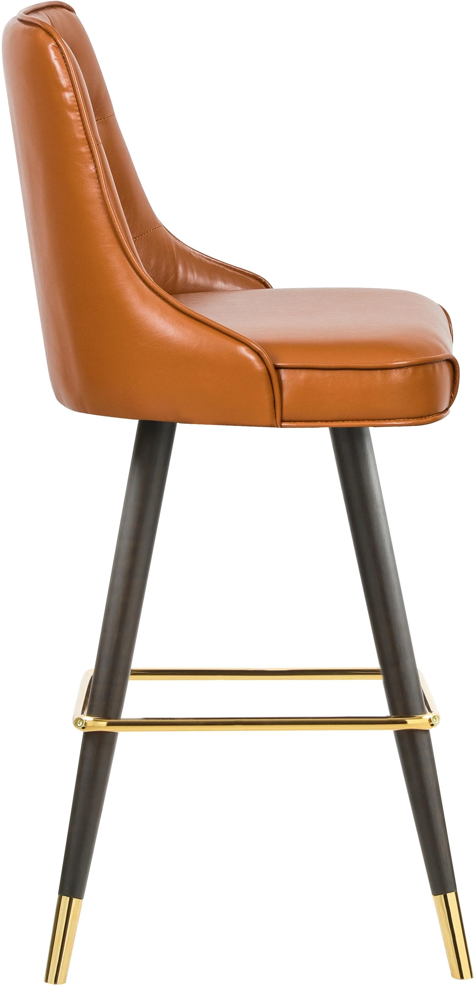 Portnoy Cognac Faux Leather Counter/Bar Stool - Image 5