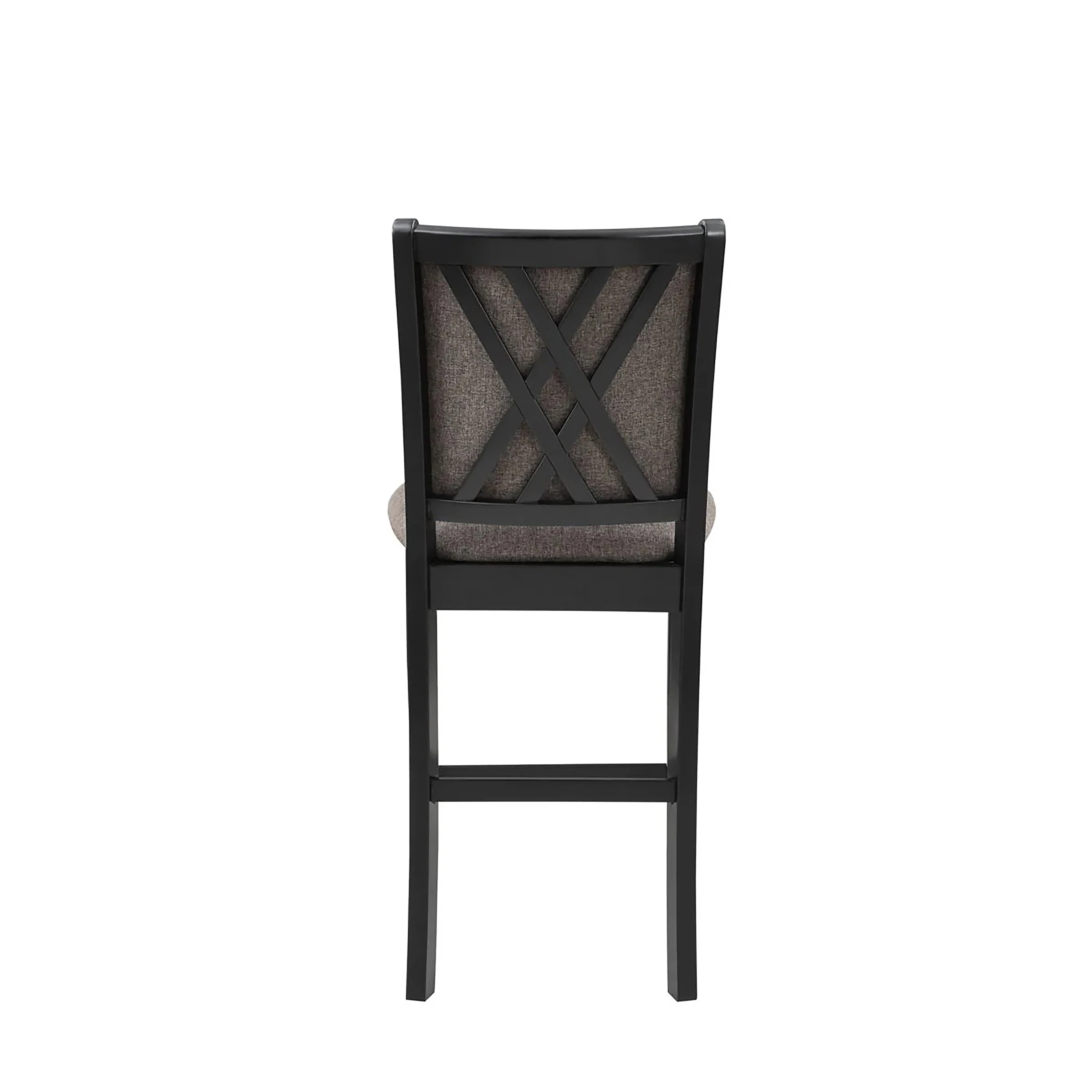Potomac 42" Round Counter Table & 4 Chairs -Brown/Black - Image 4
