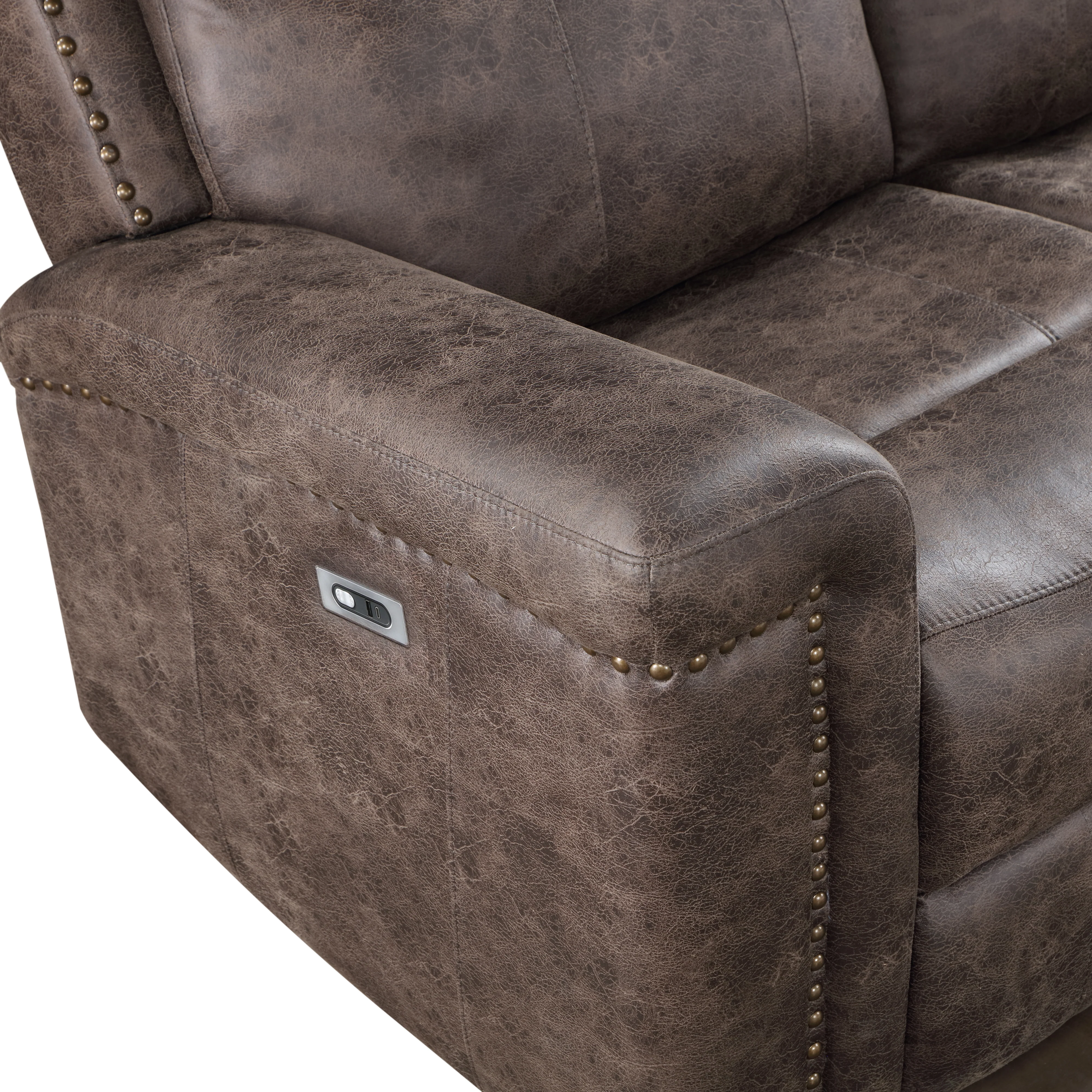 Quade Glider Recliner W/Pwr Fr-Mocha - Image 6