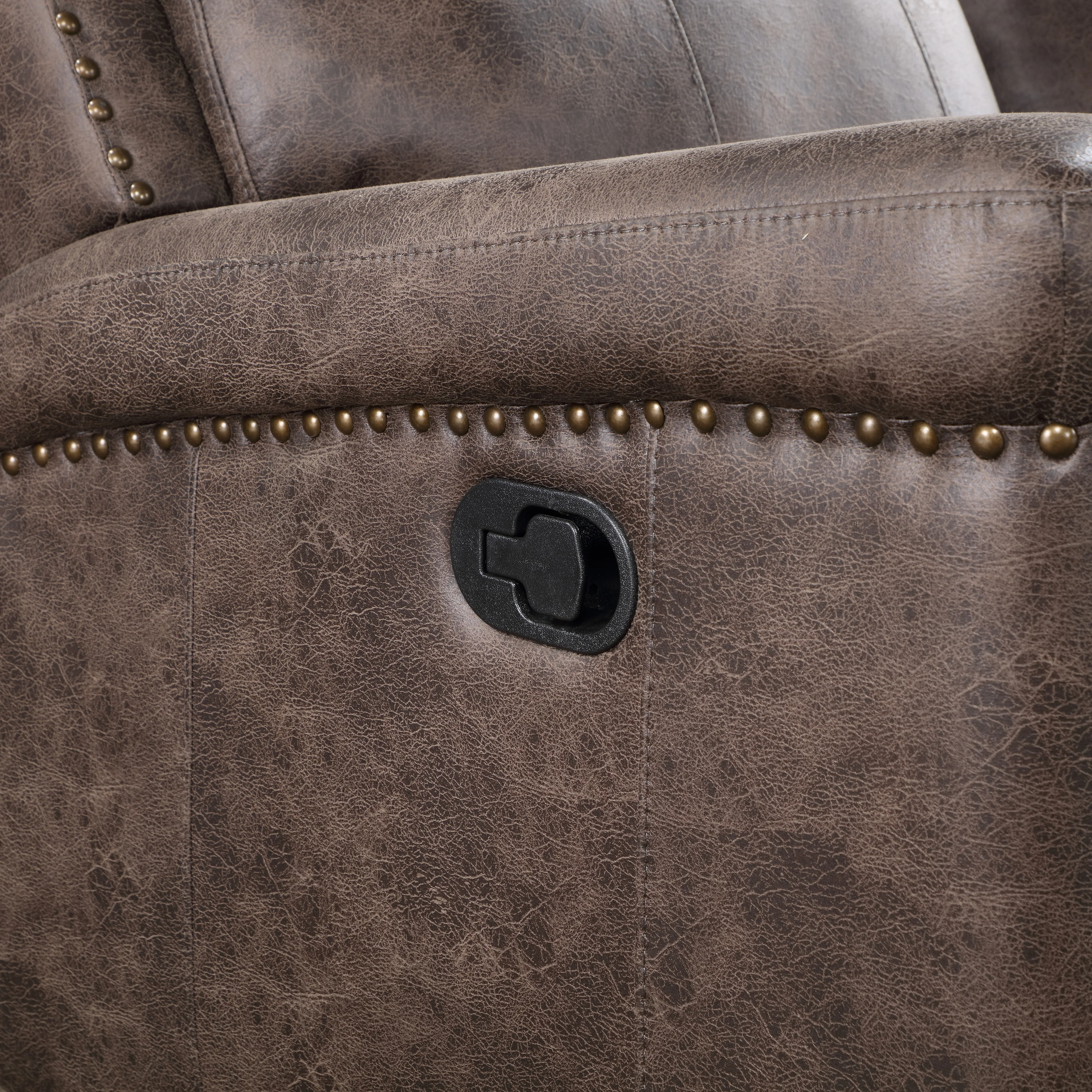 Quade Sofa W/Dual Recliner-Mocha - Image 7