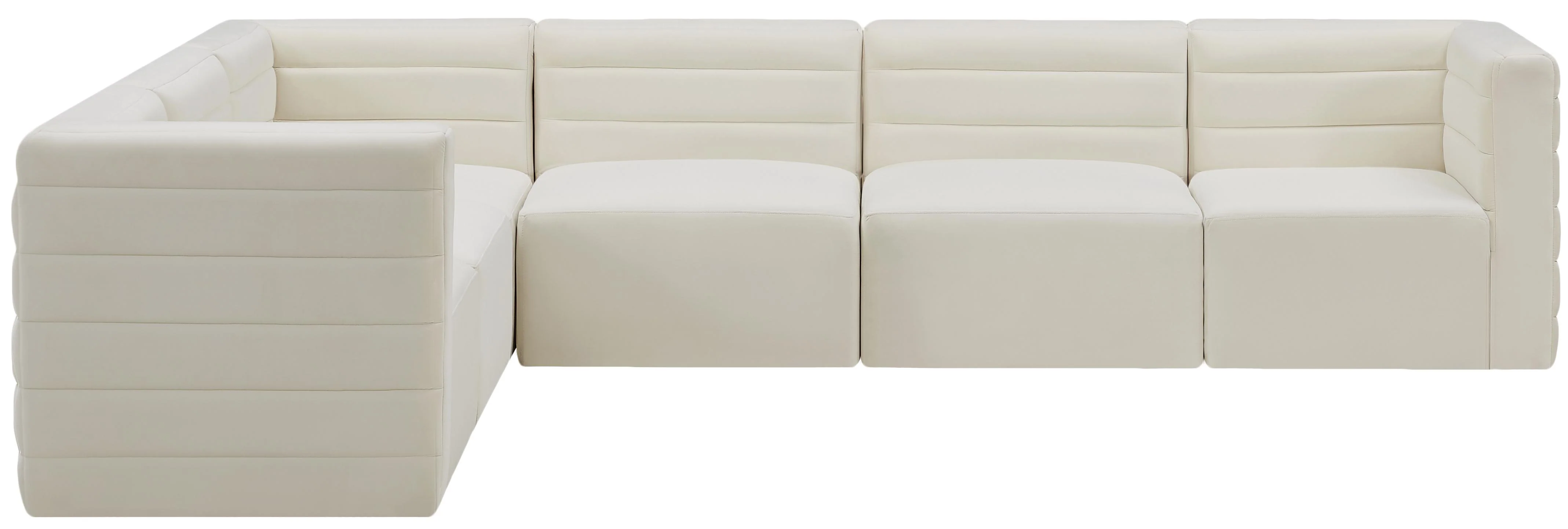 Quincy Cream Velvet Modular Sectional - Image 28