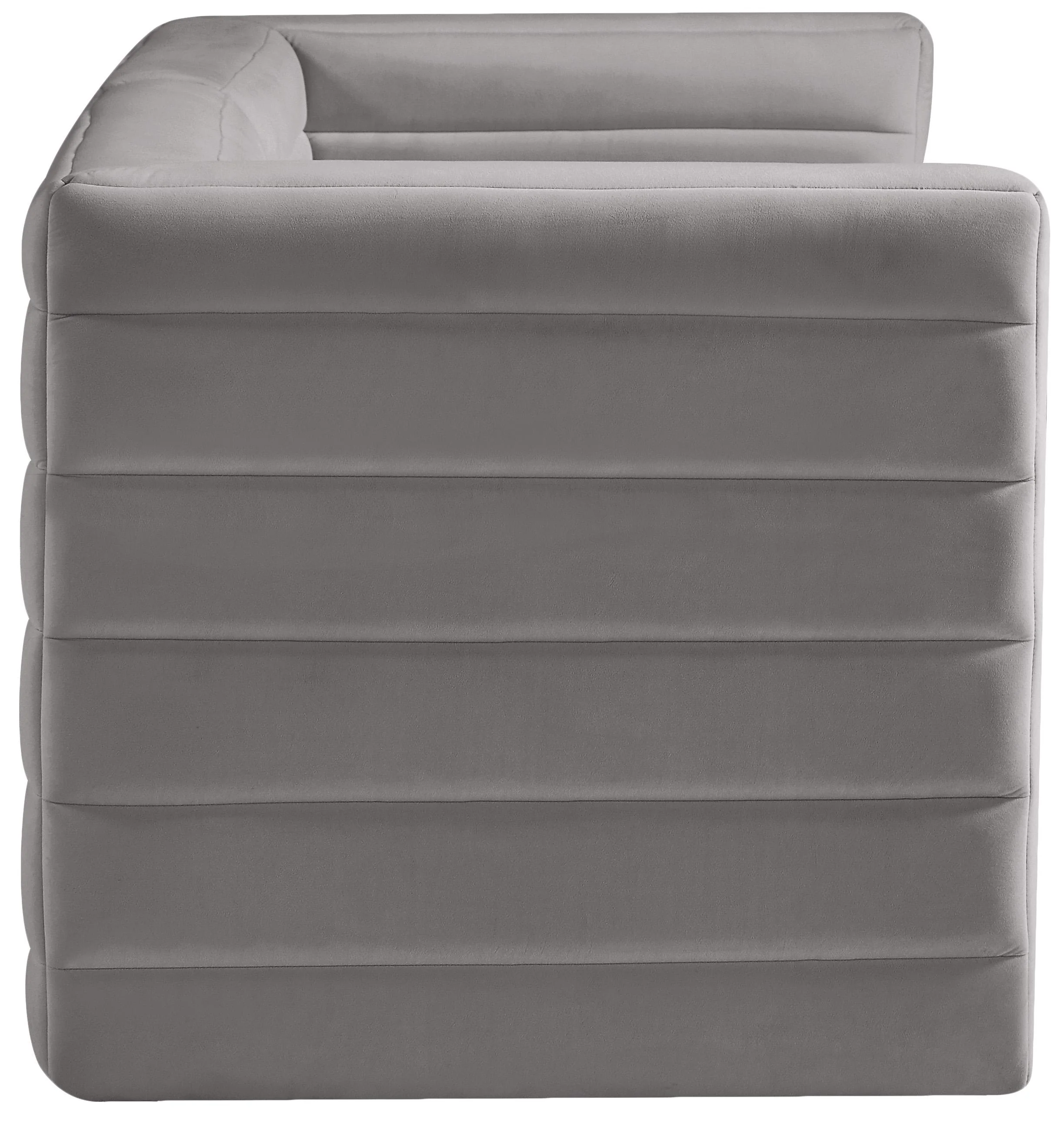 Quincy Grey Velvet Modular Sofa - Image 14