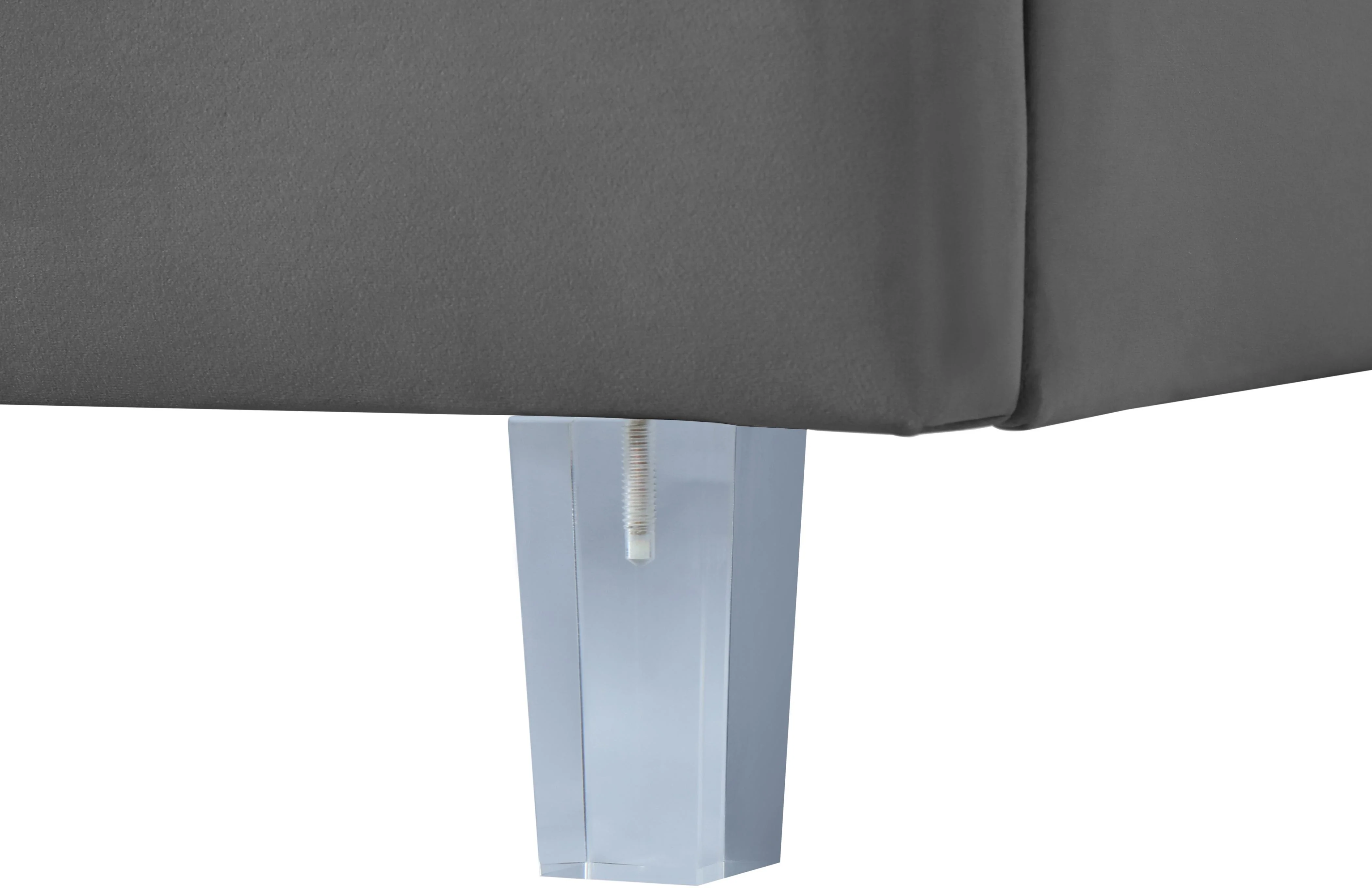 Rainbow Grey Velvet Full Bed - Image 6