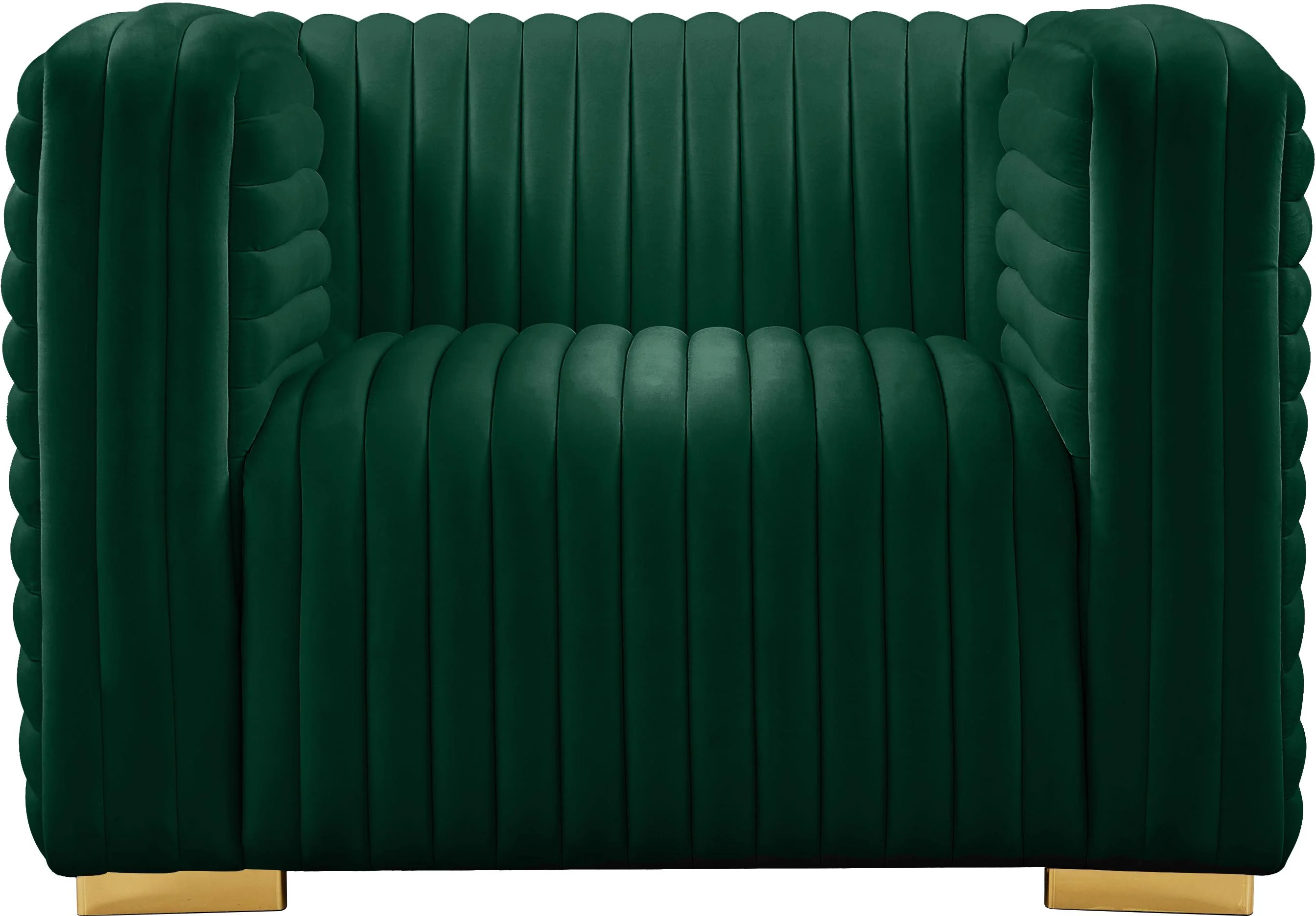 Ravish Green Velvet Chair - Image 7