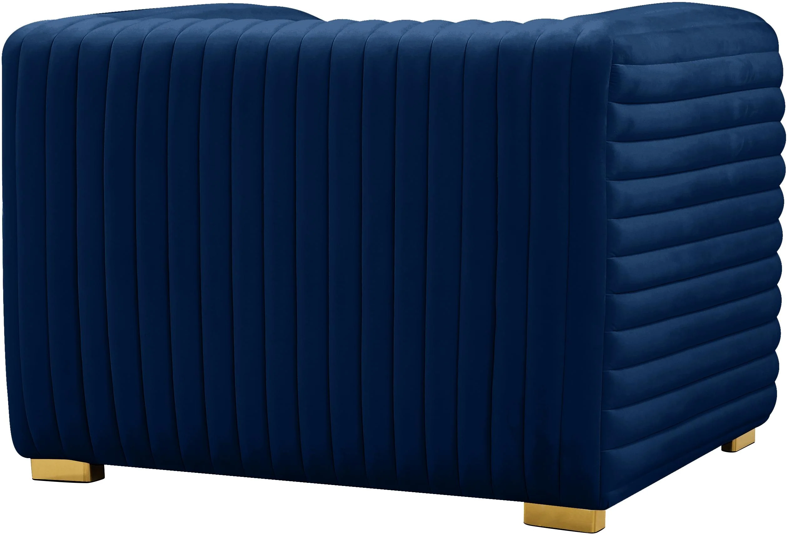 Ravish Navy Velvet Chair - Image 6