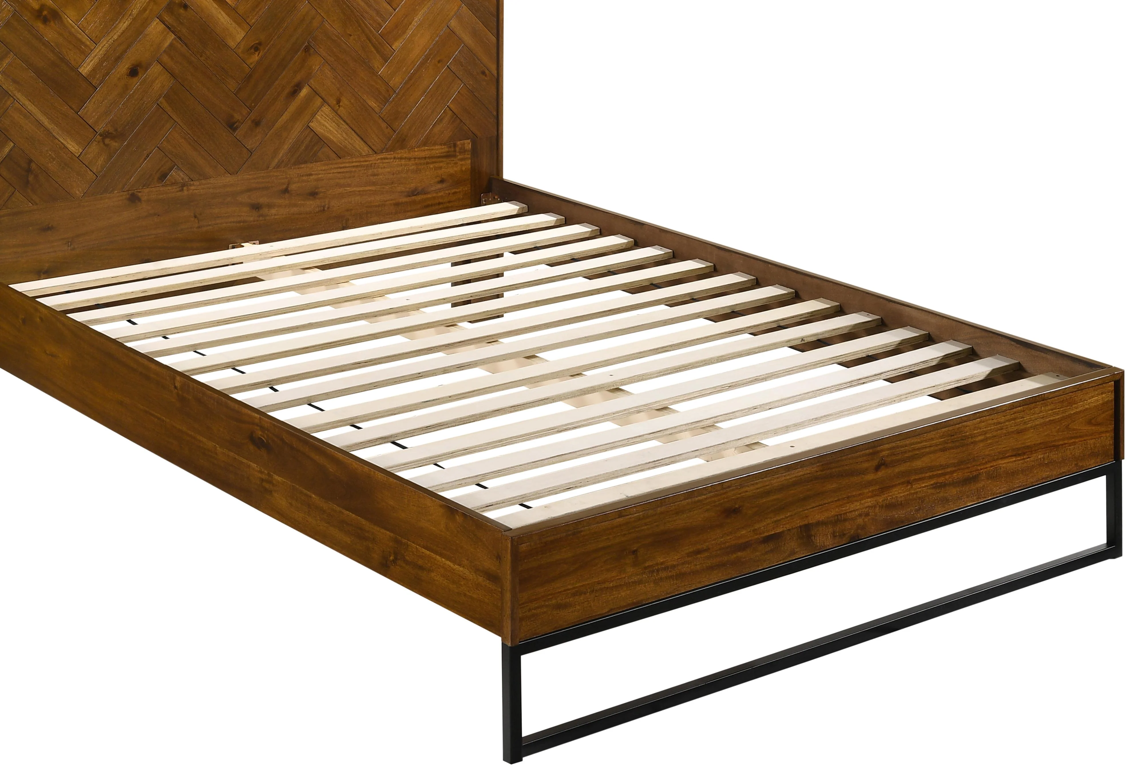 Reed Antique Coffee King Bed (3 Boxes) - Image 8