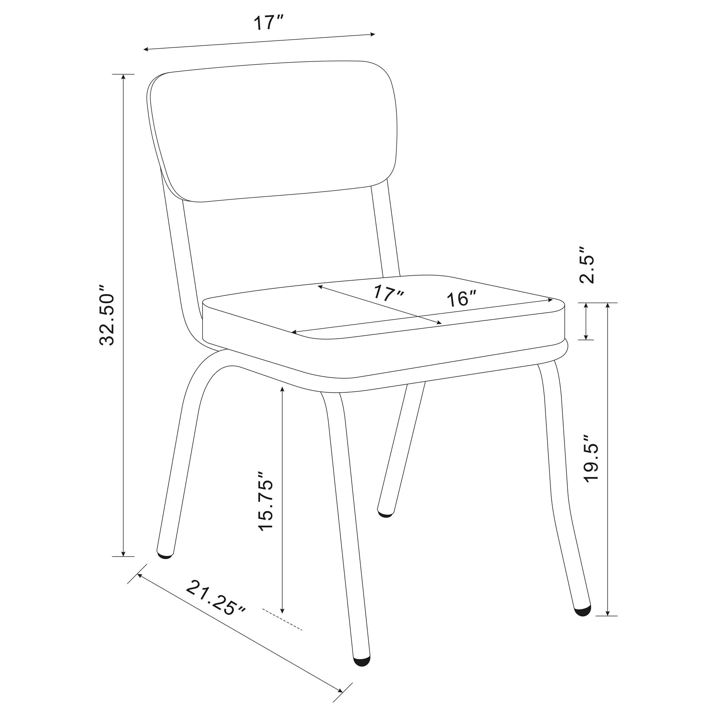 Retro Dining Side Chair - Image 26