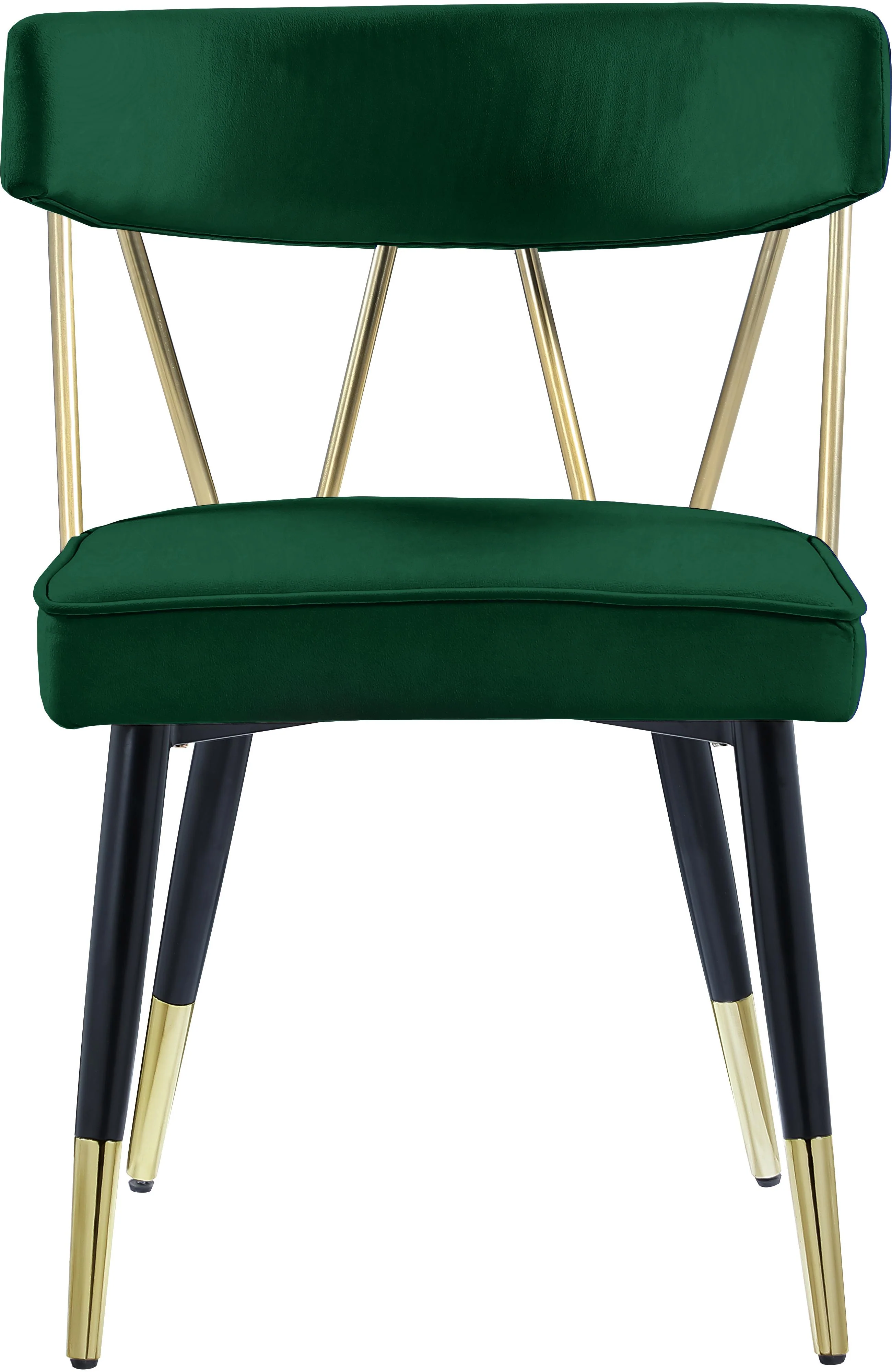 Rheingold Green Velvet Dining Chair - Image 3