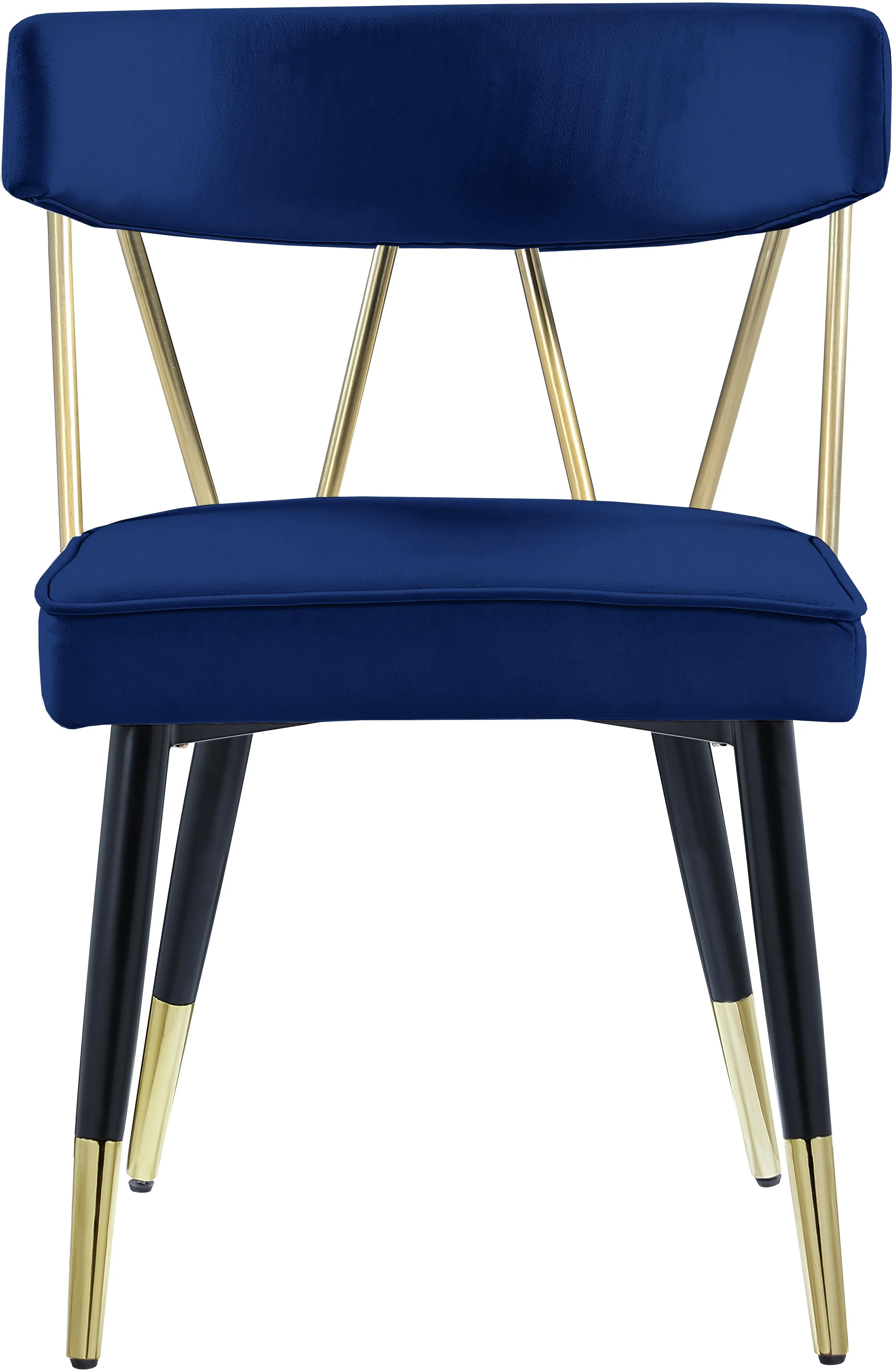 Rheingold Navy Velvet Dining Chair - Image 3
