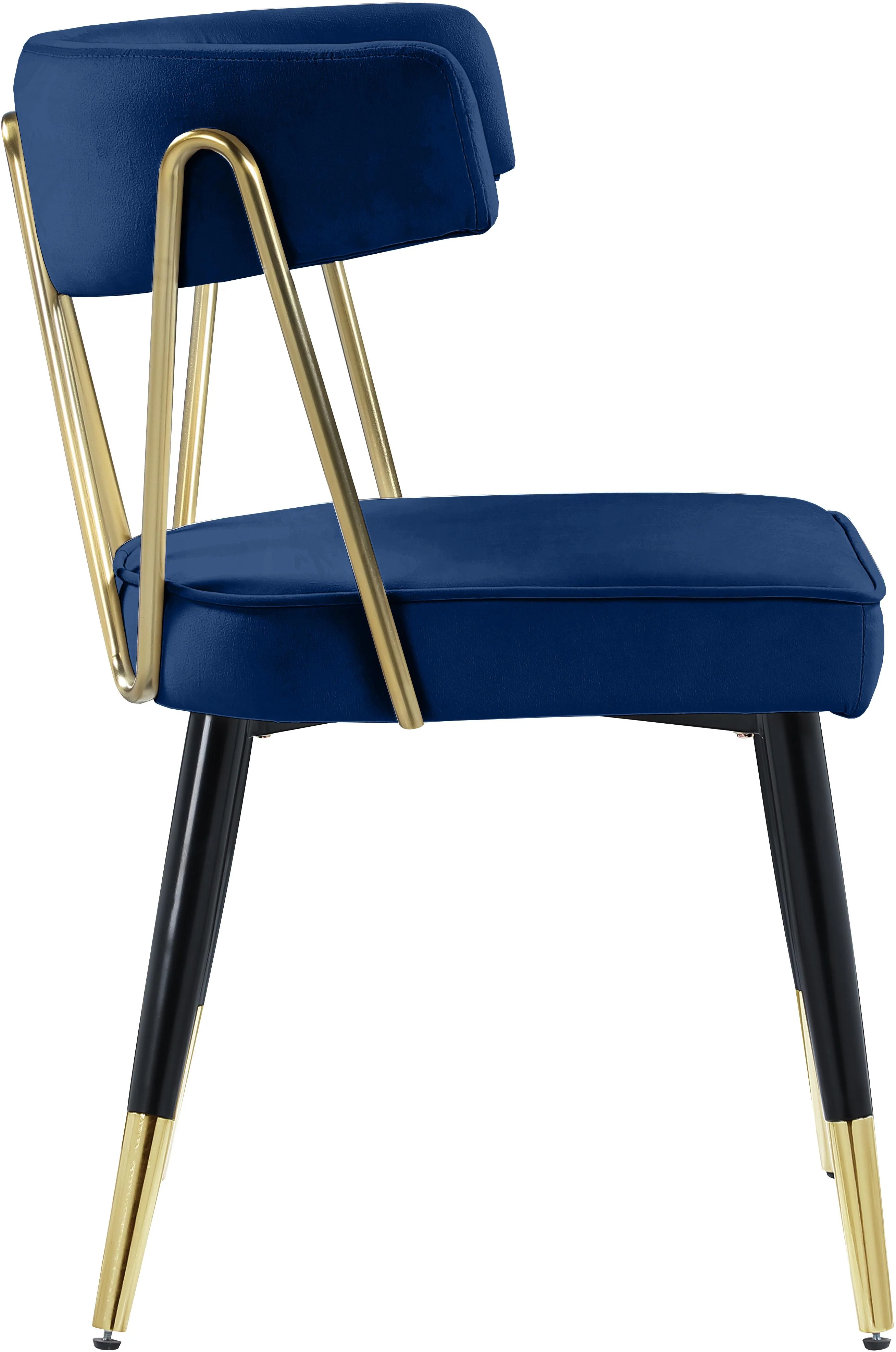 Rheingold Navy Velvet Dining Chair - Image 5