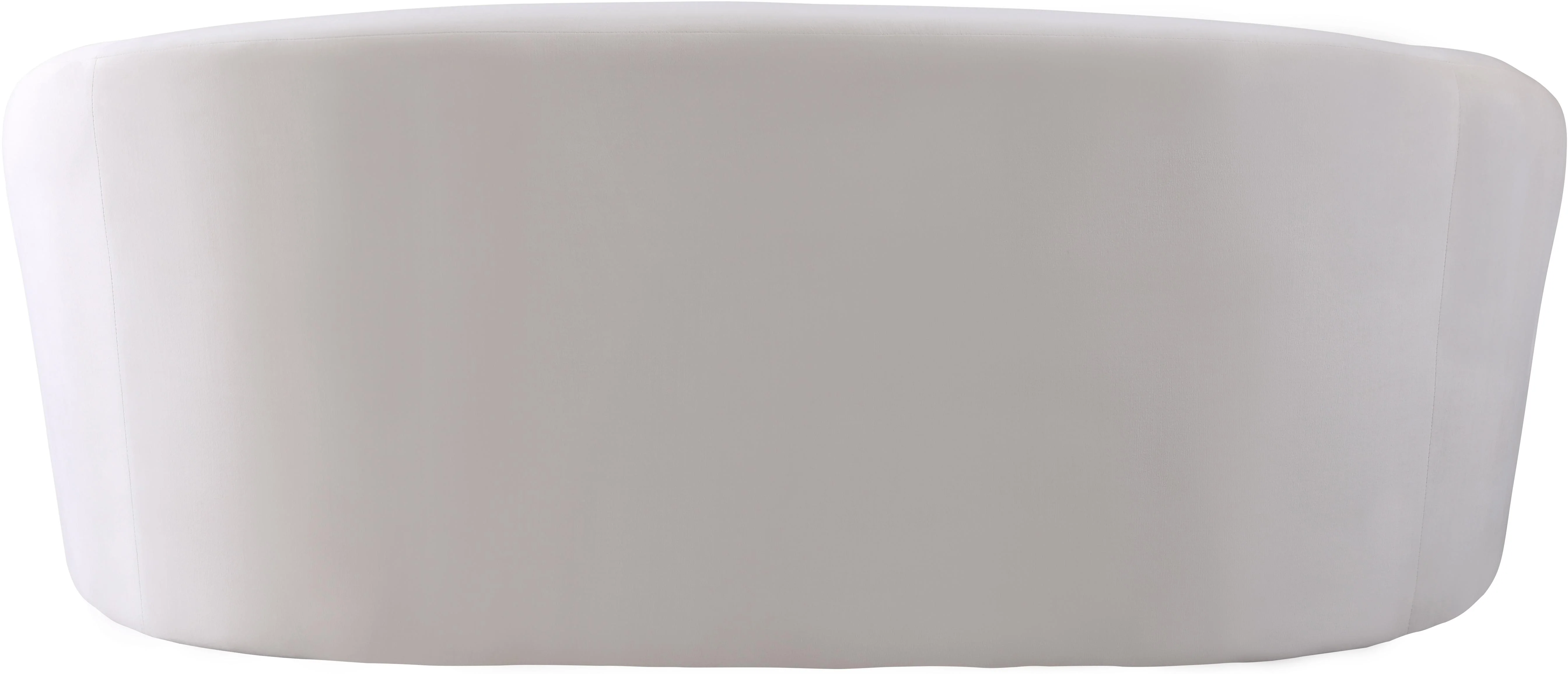 Riley Cream Velvet Loveseat - Image 2