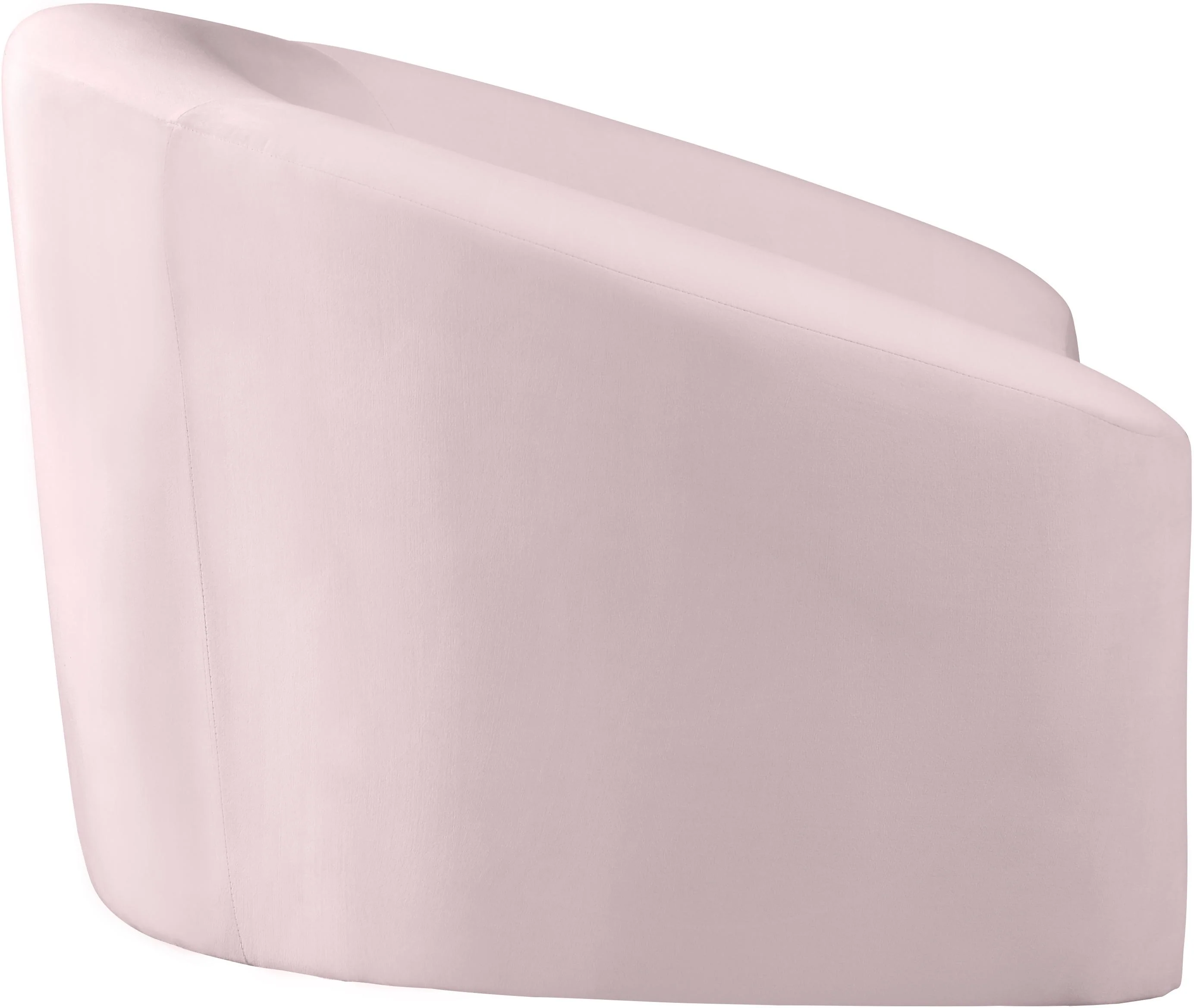 Riley Pink Velvet Chair - Image 3