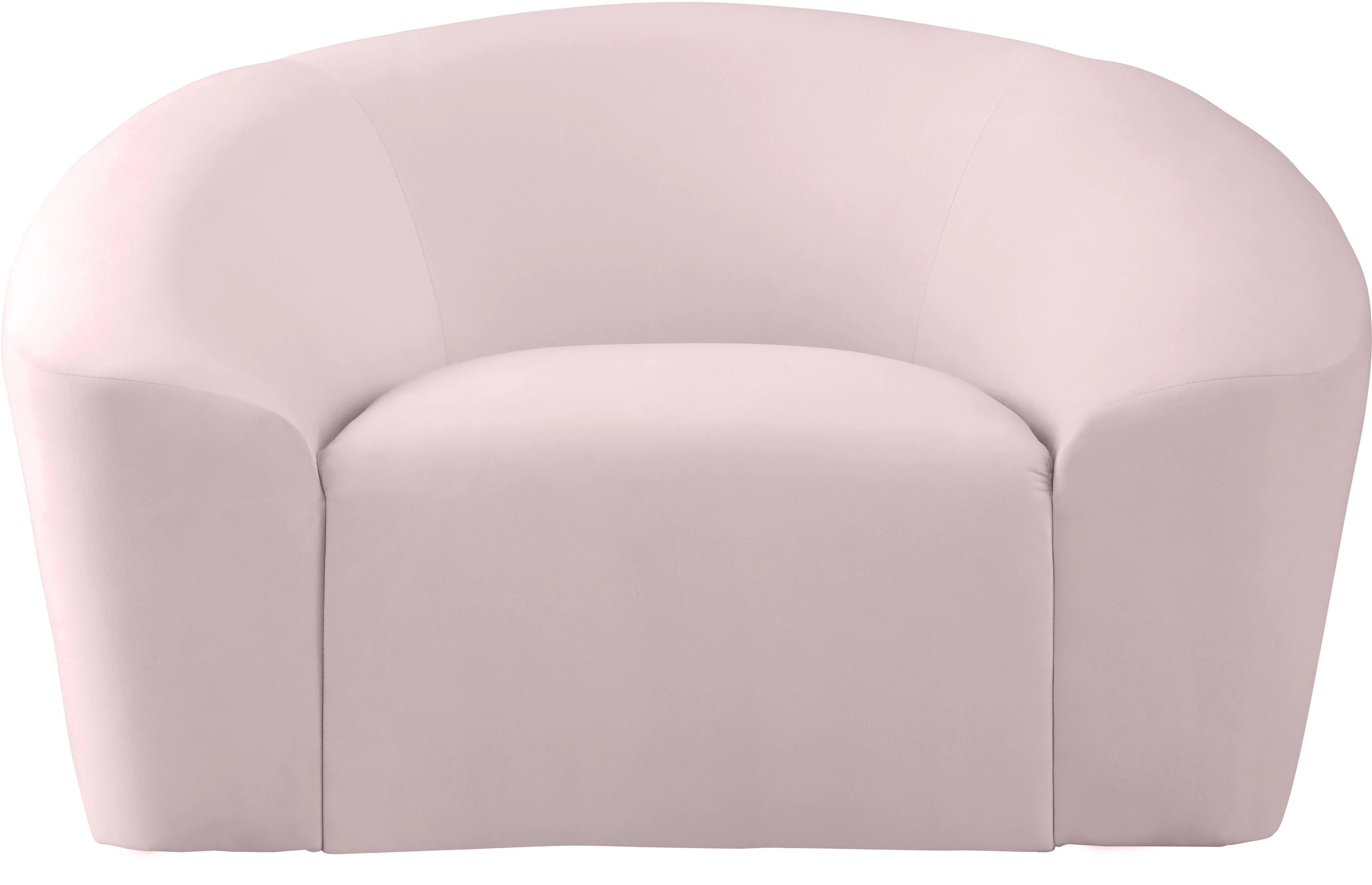 Riley Pink Velvet Chair - Image 4
