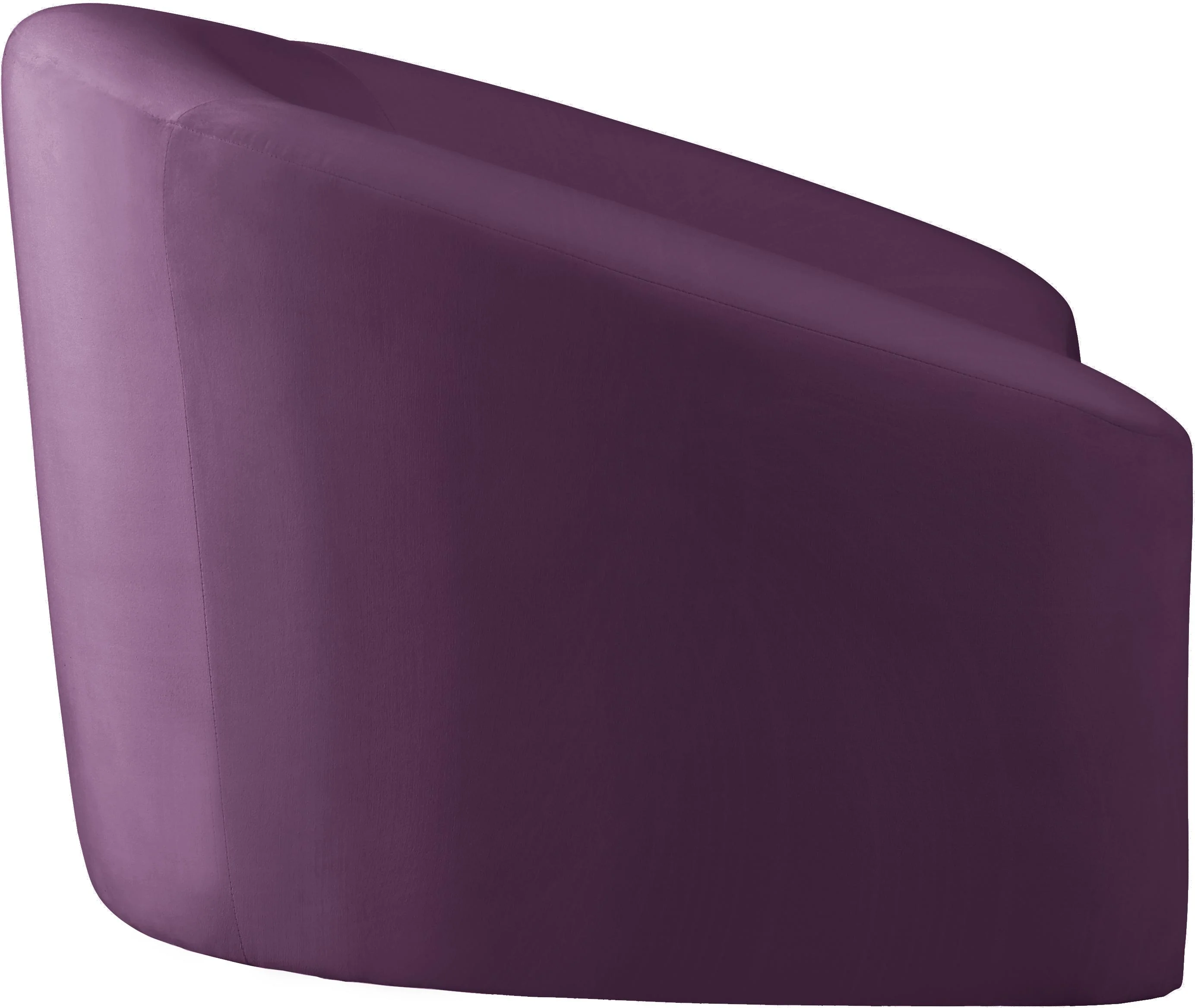 Riley Purple Velvet Chair - Image 3