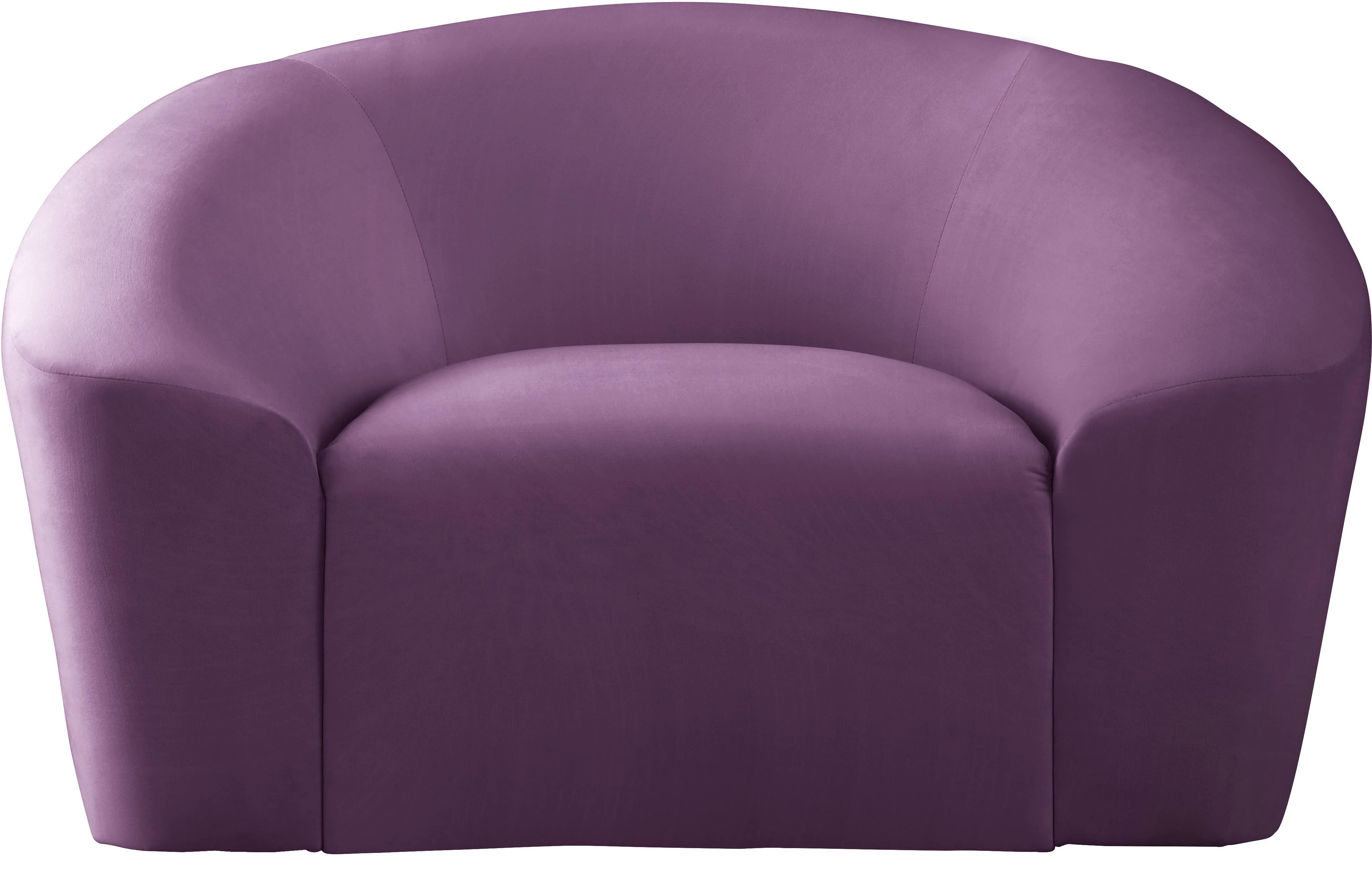 Riley Purple Velvet Chair - Image 4
