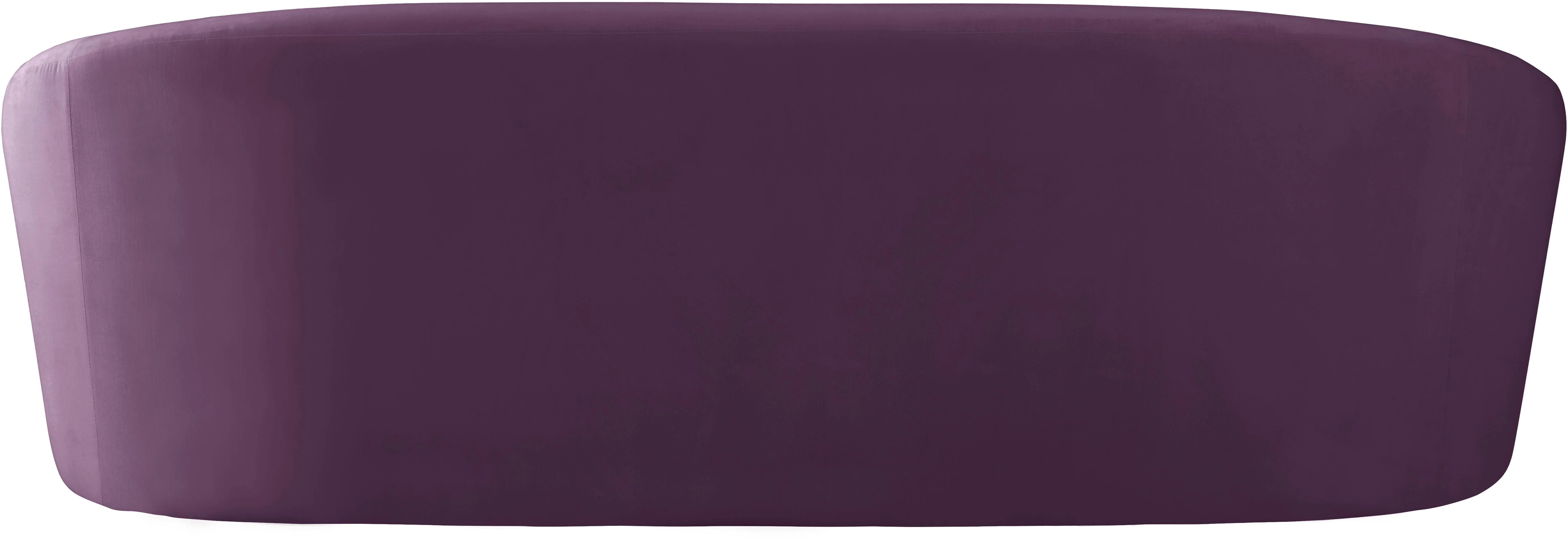 Riley Purple Velvet Sofa - Image 2