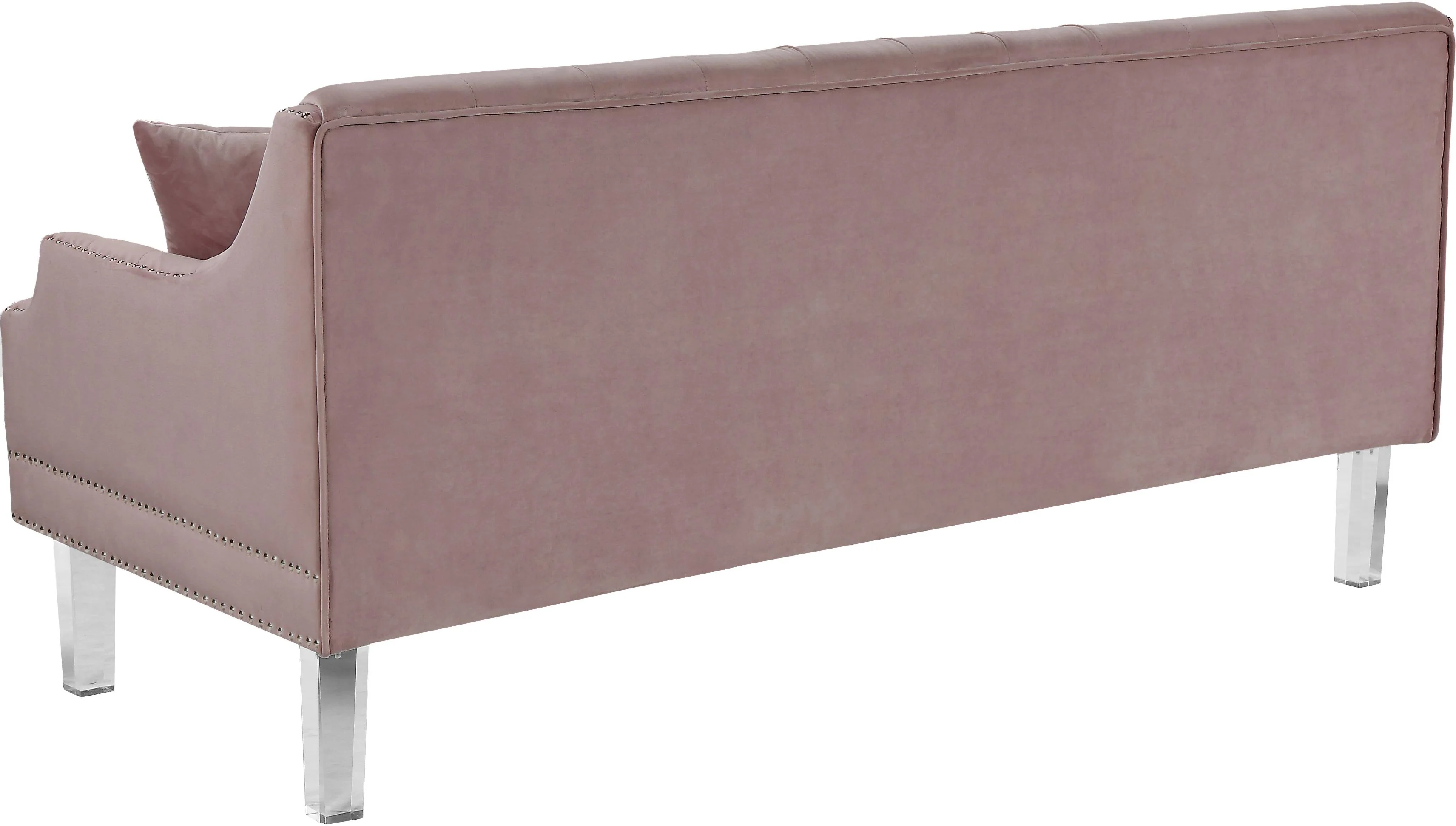Roxy Pink Velvet Sofa - Image 3