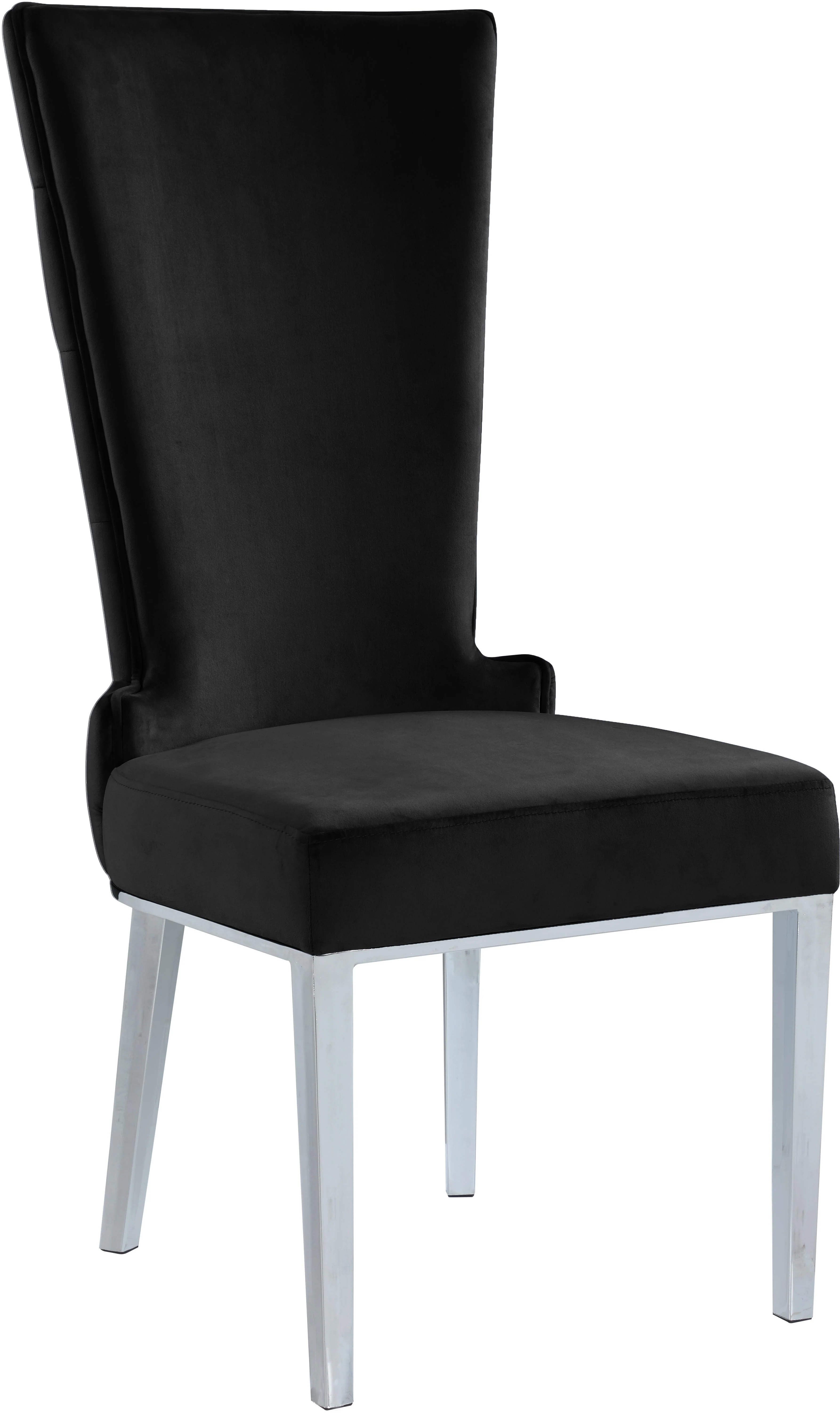 Serafina Black Velvet Dining Chair - Image 3