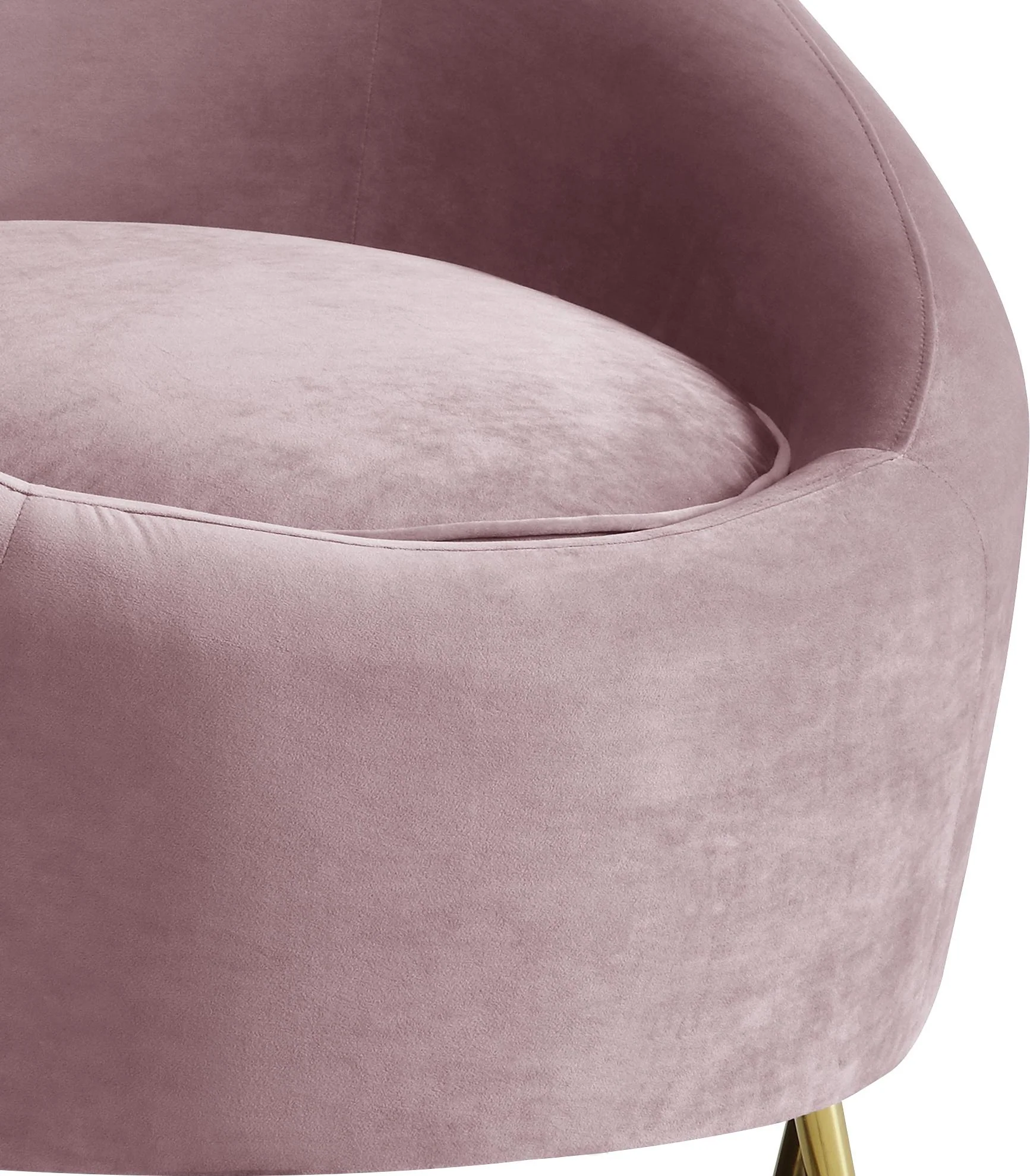 Serpentine Pink Velvet Chair - Image 5