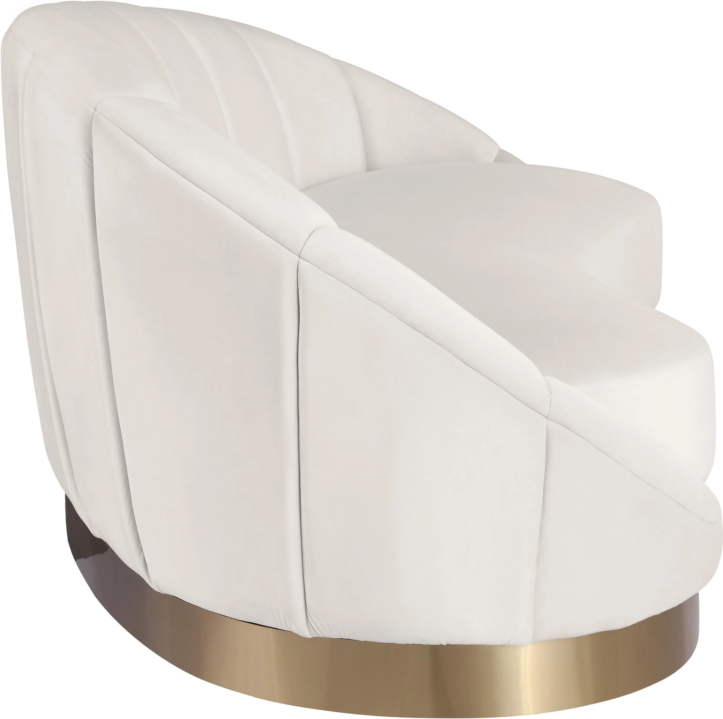 Shelly Cream Velvet Chaise - Image 4