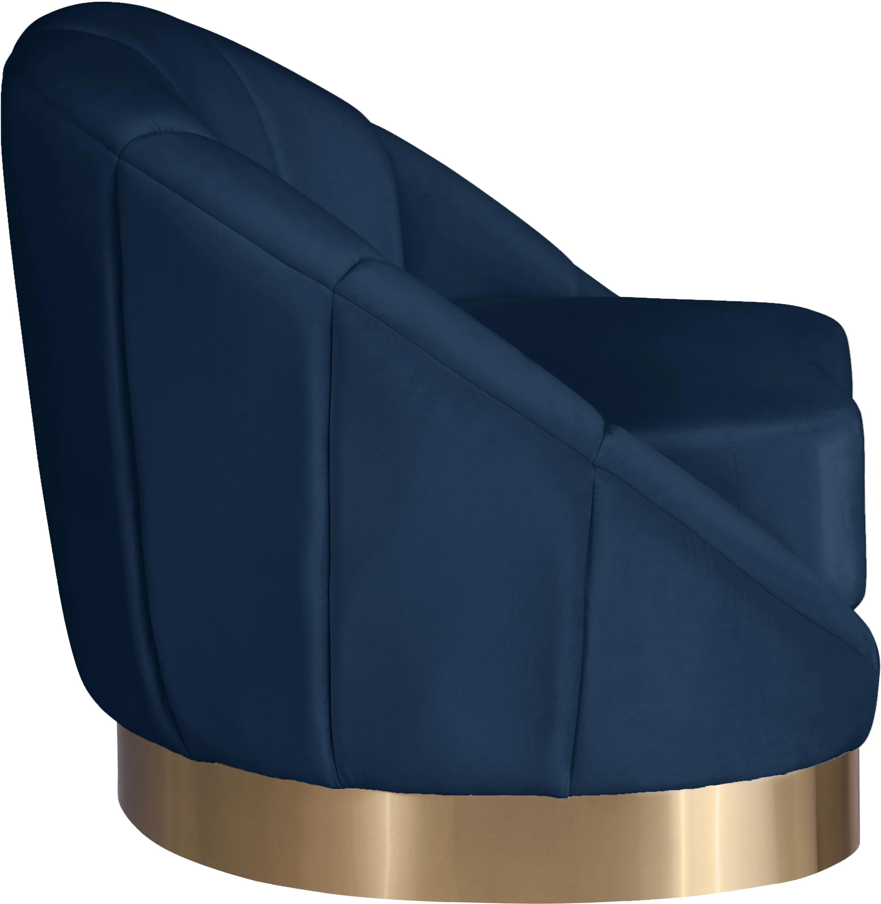 Shelly Navy Velvet Chair - Image 4