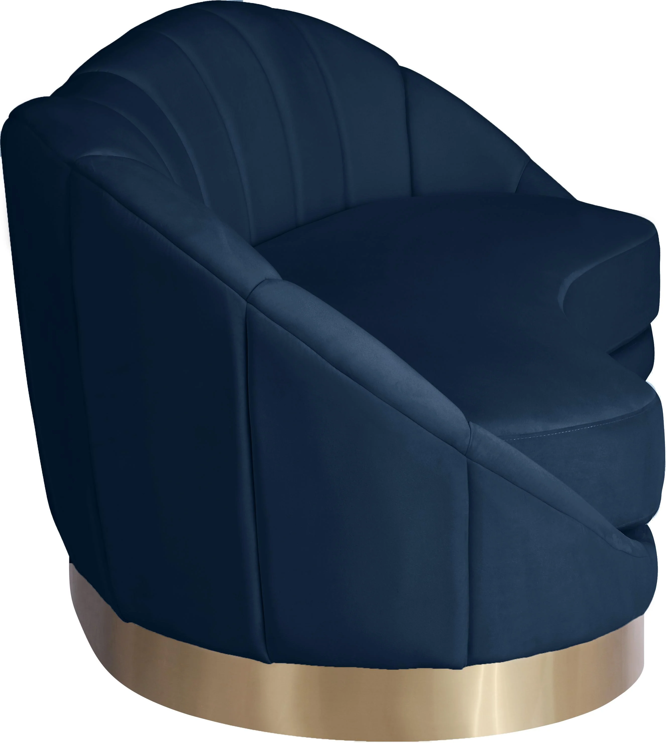 Shelly Navy Velvet Sofa - Image 4