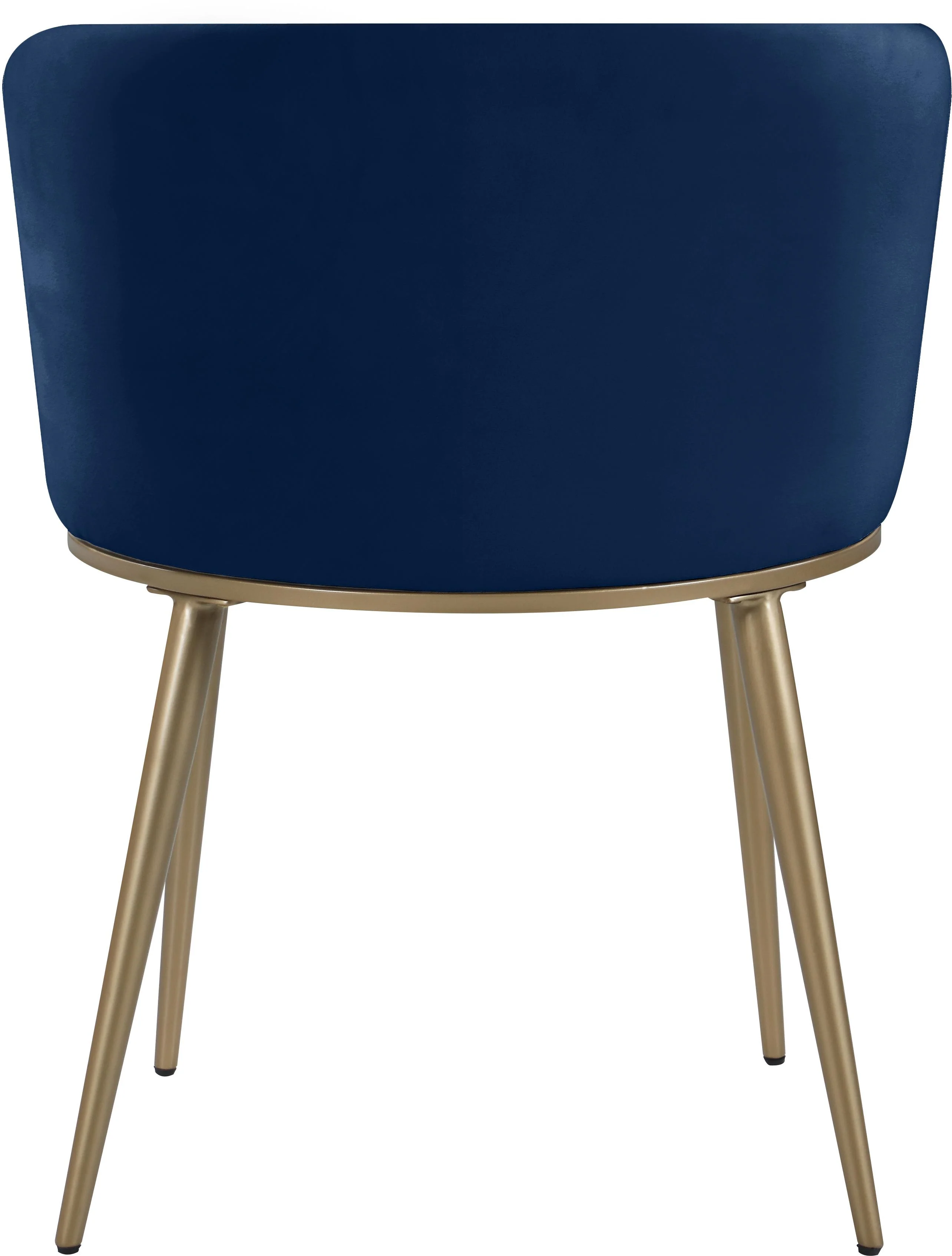 Skylar Navy Velvet Dining Chair - Image 3