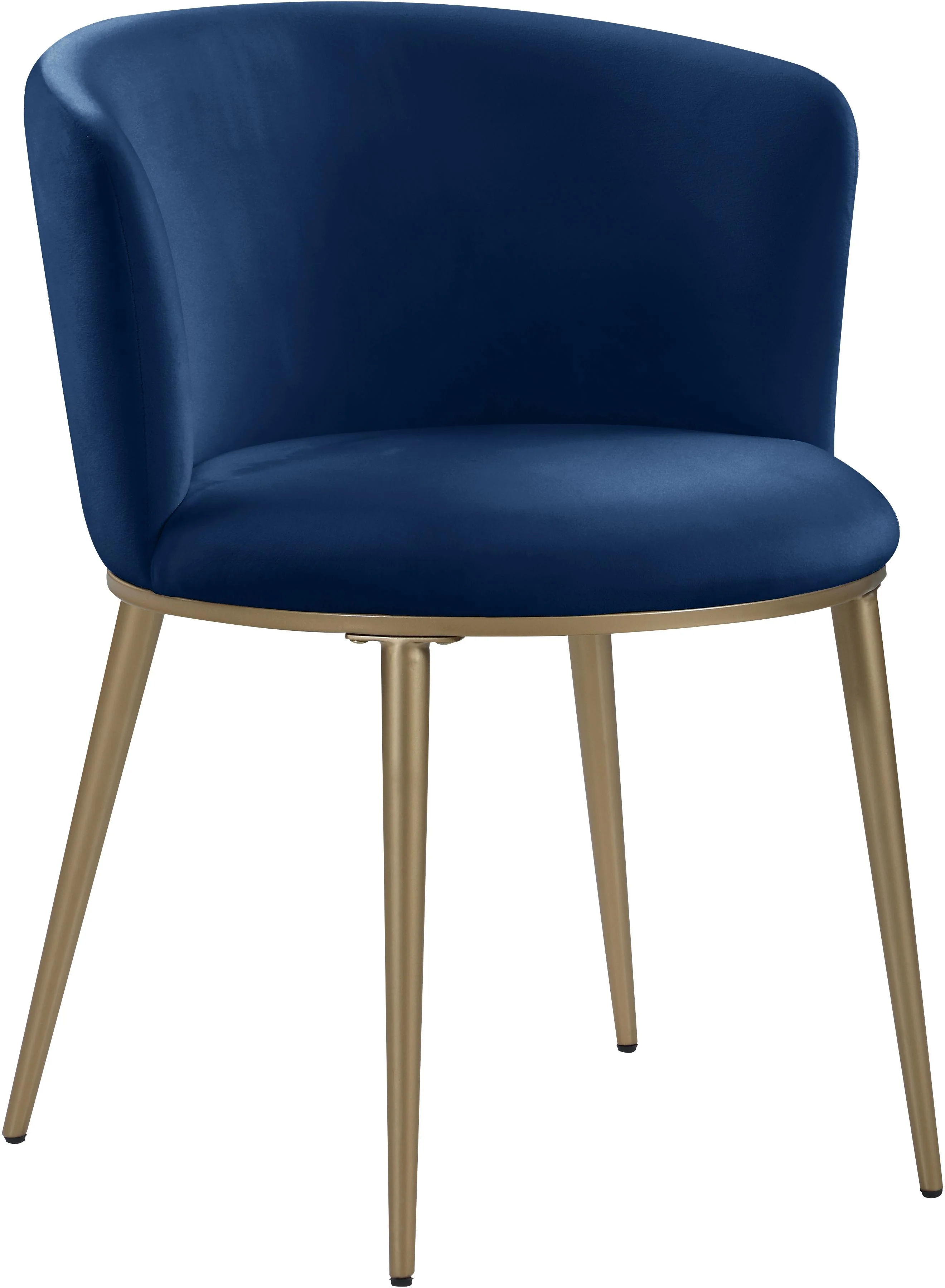 Skylar Navy Velvet Dining Chair - Image 6