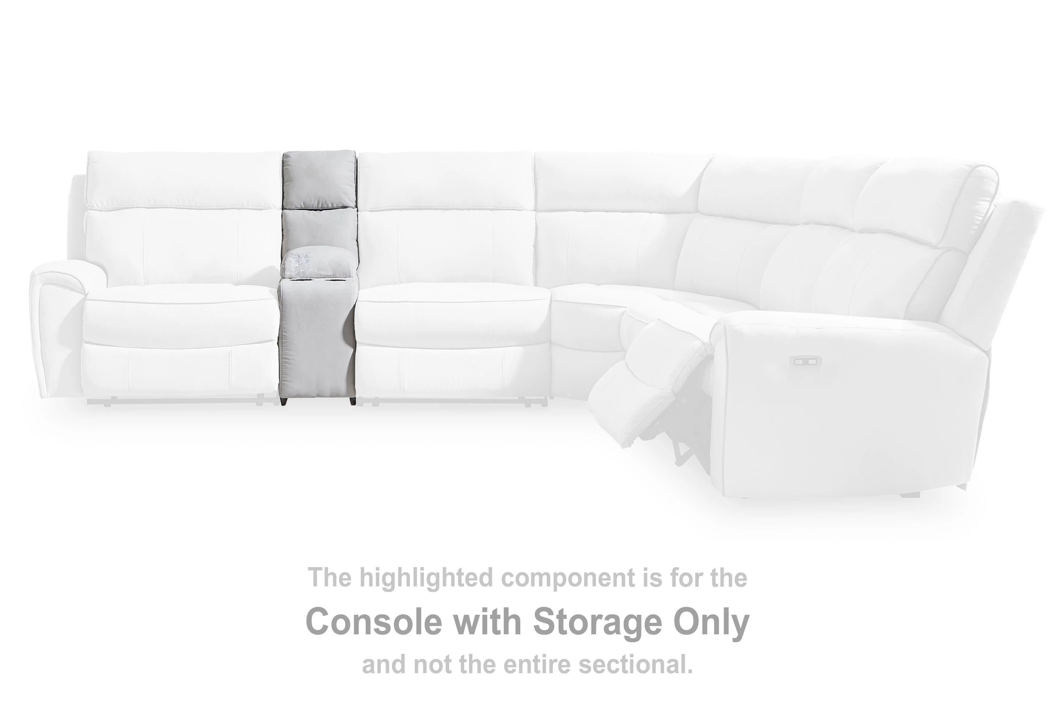 Social Pointe Reclining Sectional with Storage Consoles - Image 6
