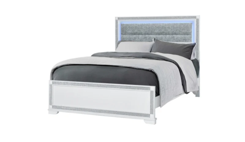 SOLEIL WHITE QUEEN BED - Image 2