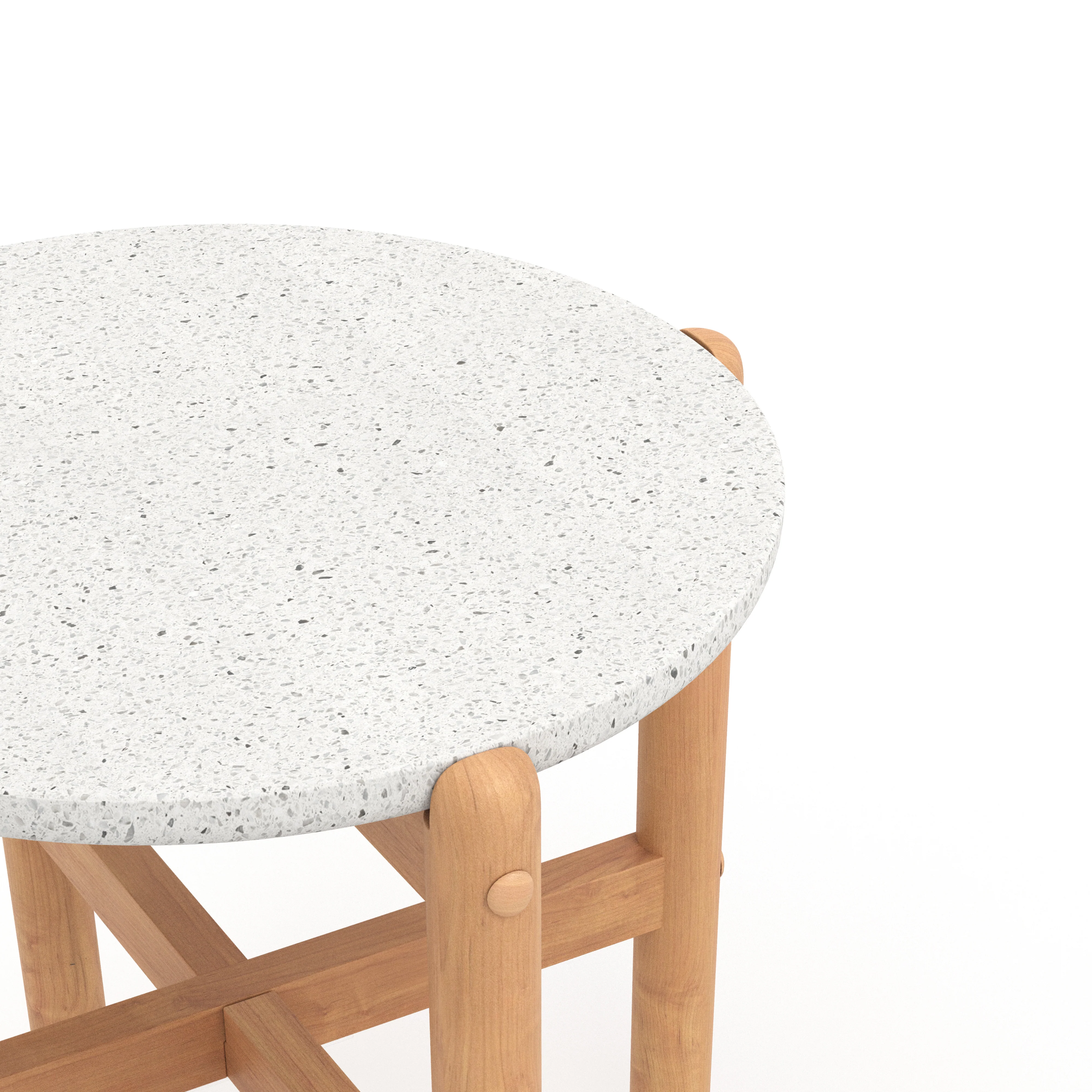 Solstice End Table Terrazzo Top - Image 3
