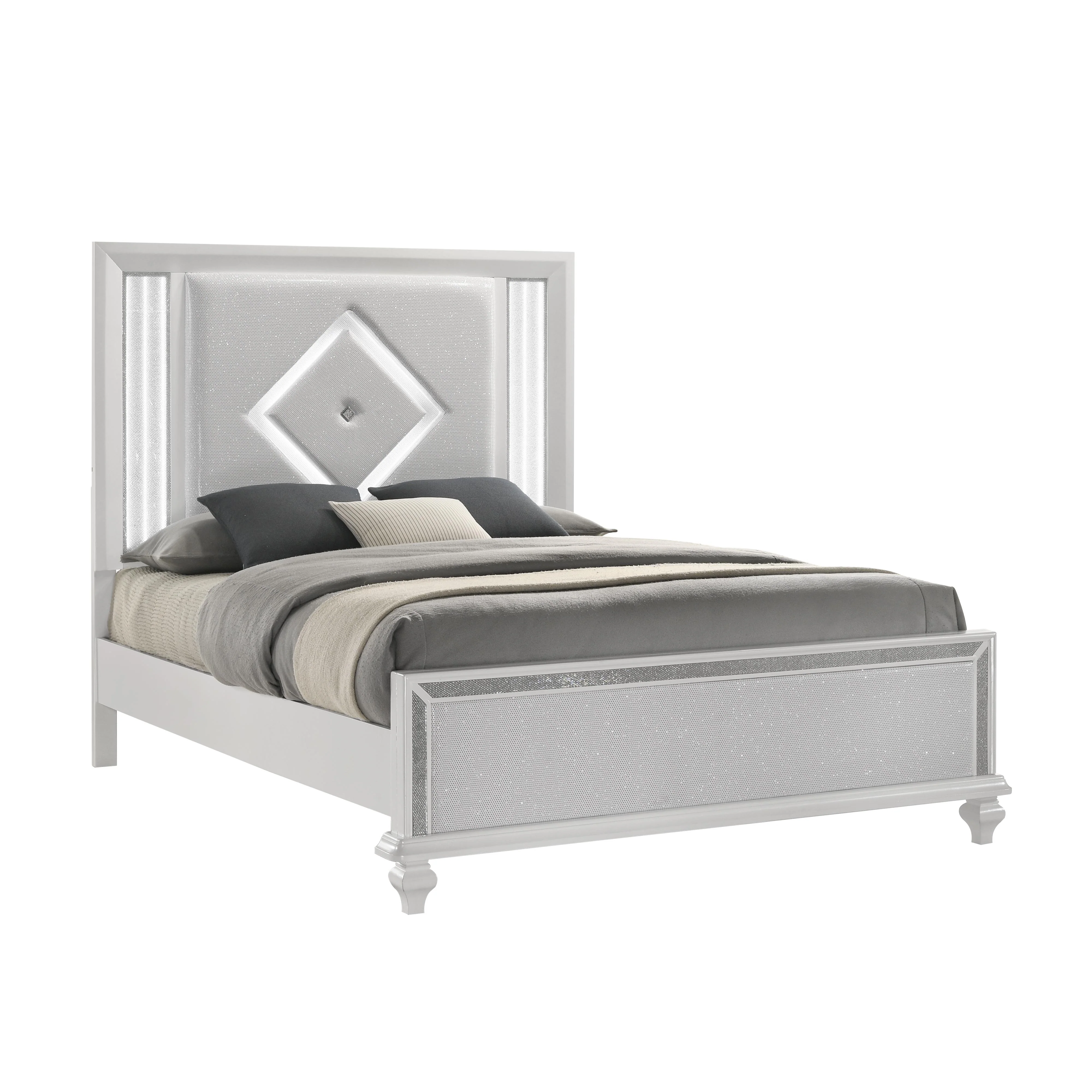 STARDUST Eastern King-California King K FOOTBOARD & SLATS-WHITE - Image 2