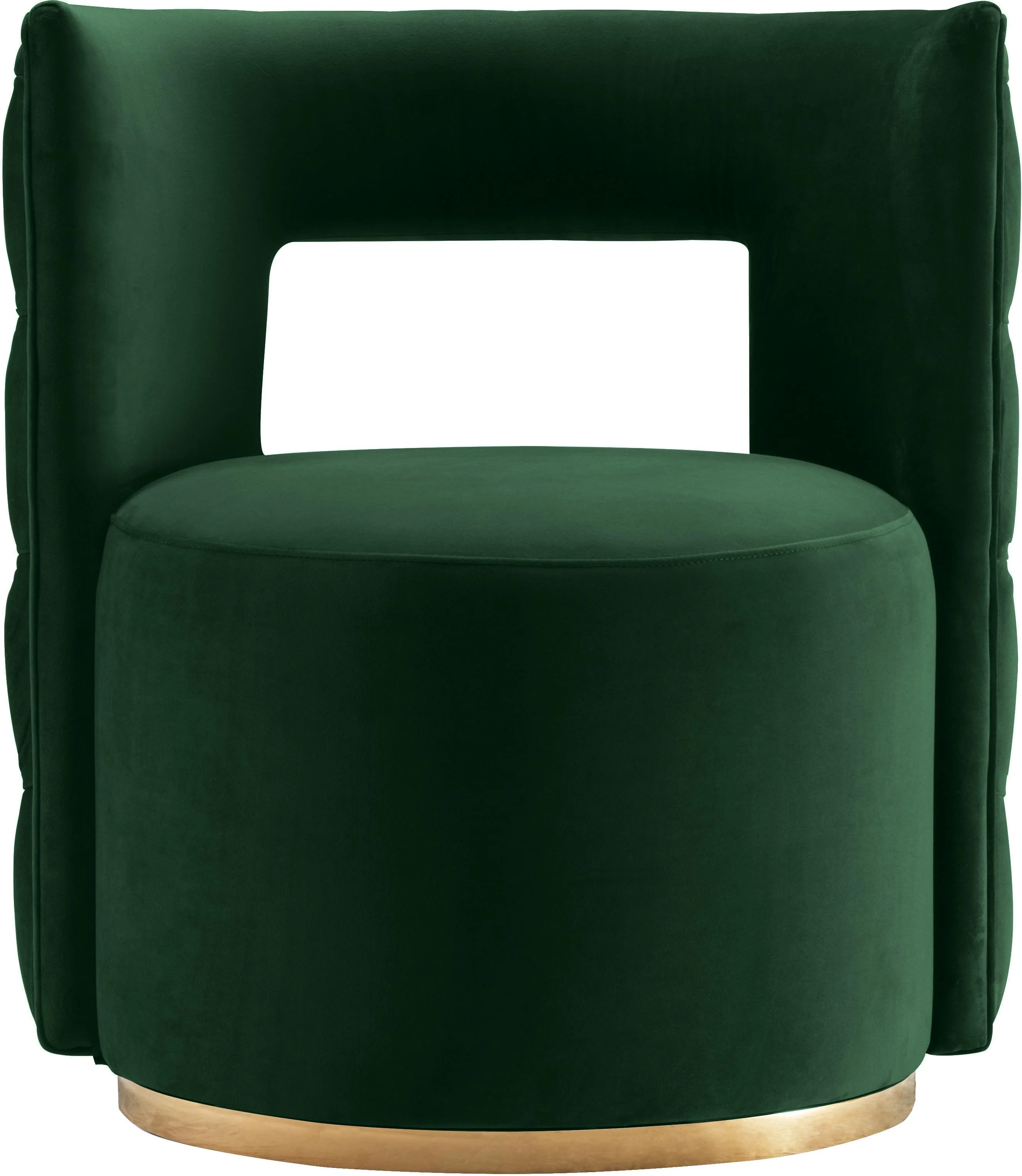 Theo Green Velvet Accent Chair - Image 2