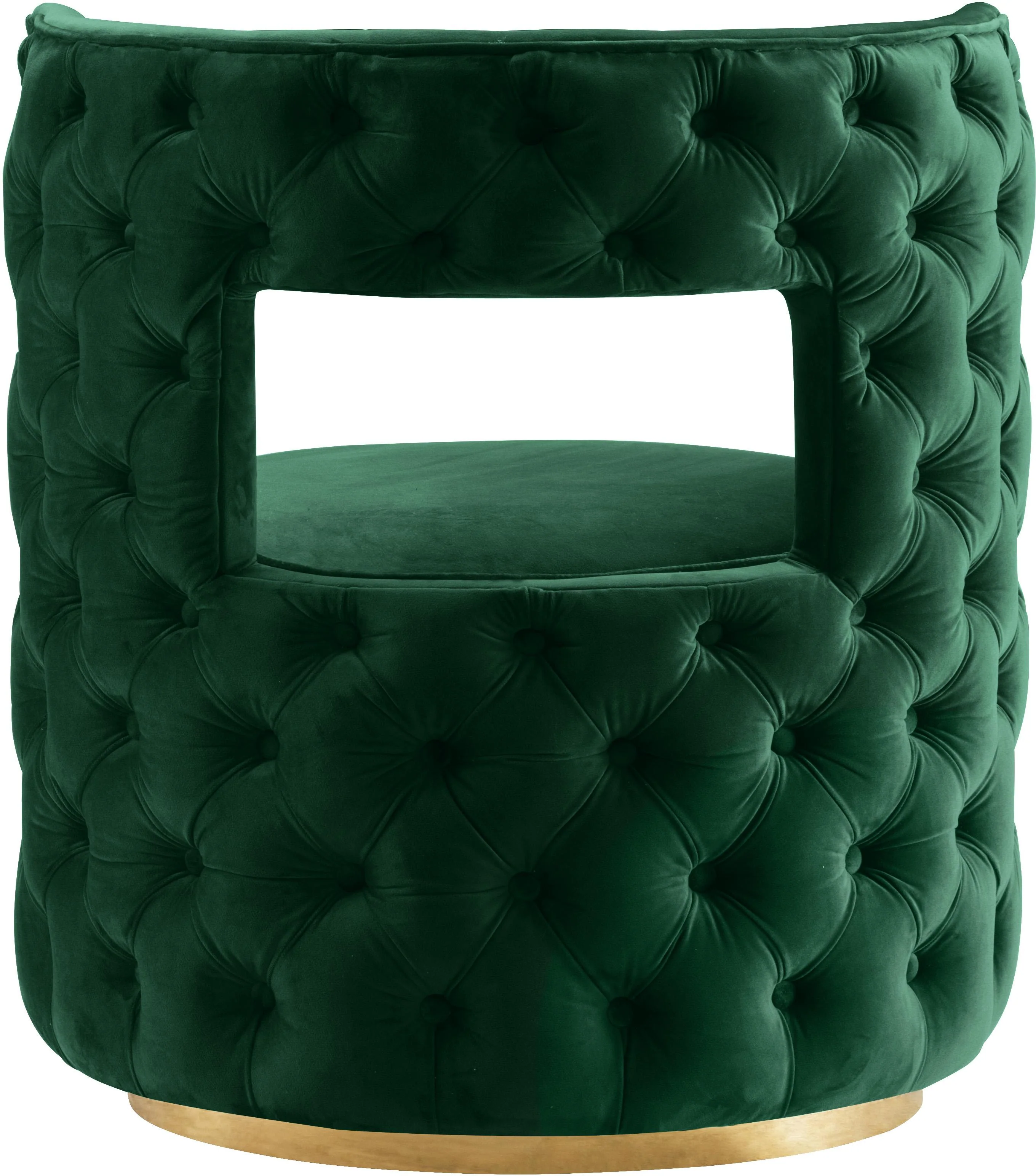 Theo Green Velvet Accent Chair - Image 3