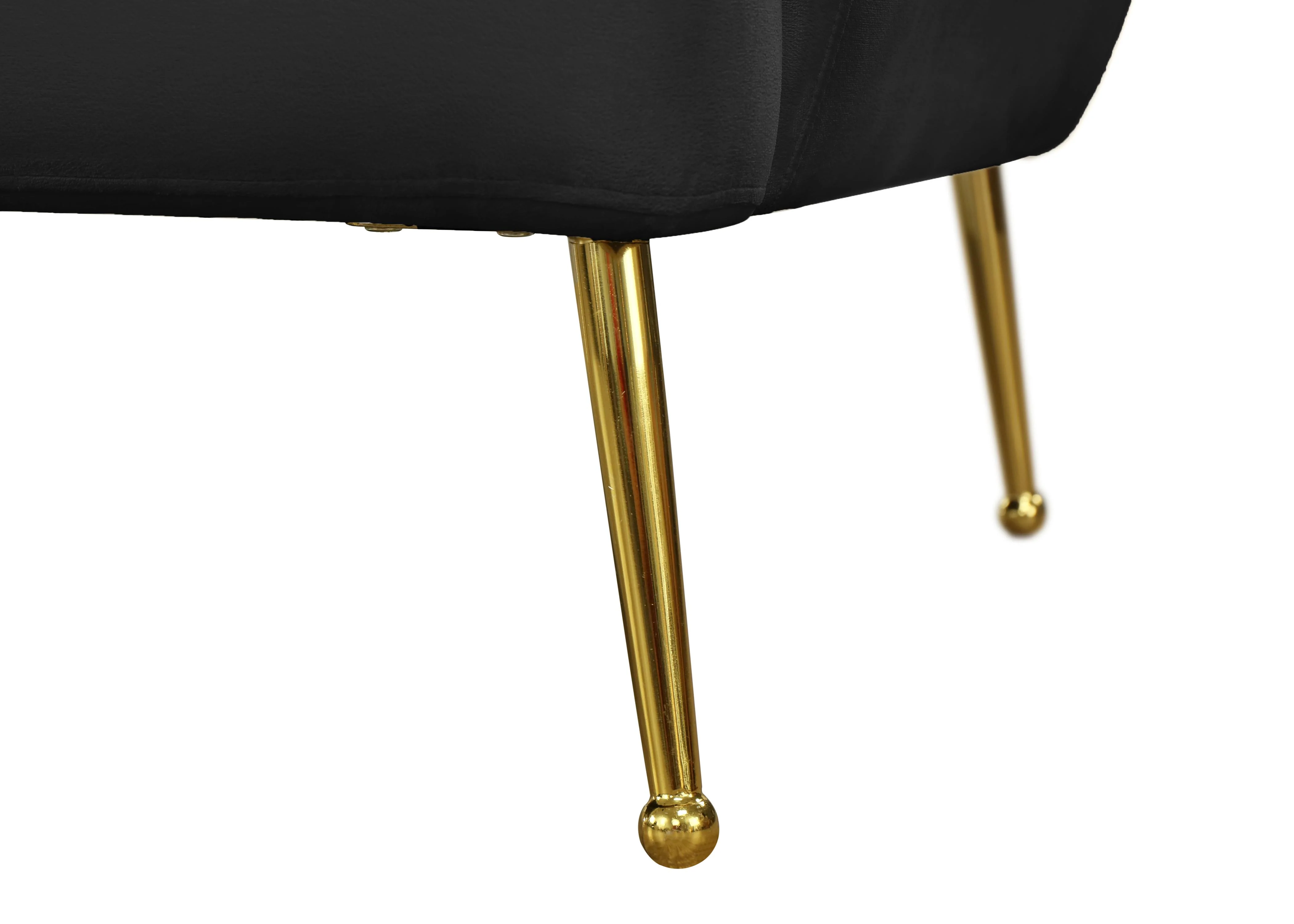 Tori Black Velvet Chair - Image 8