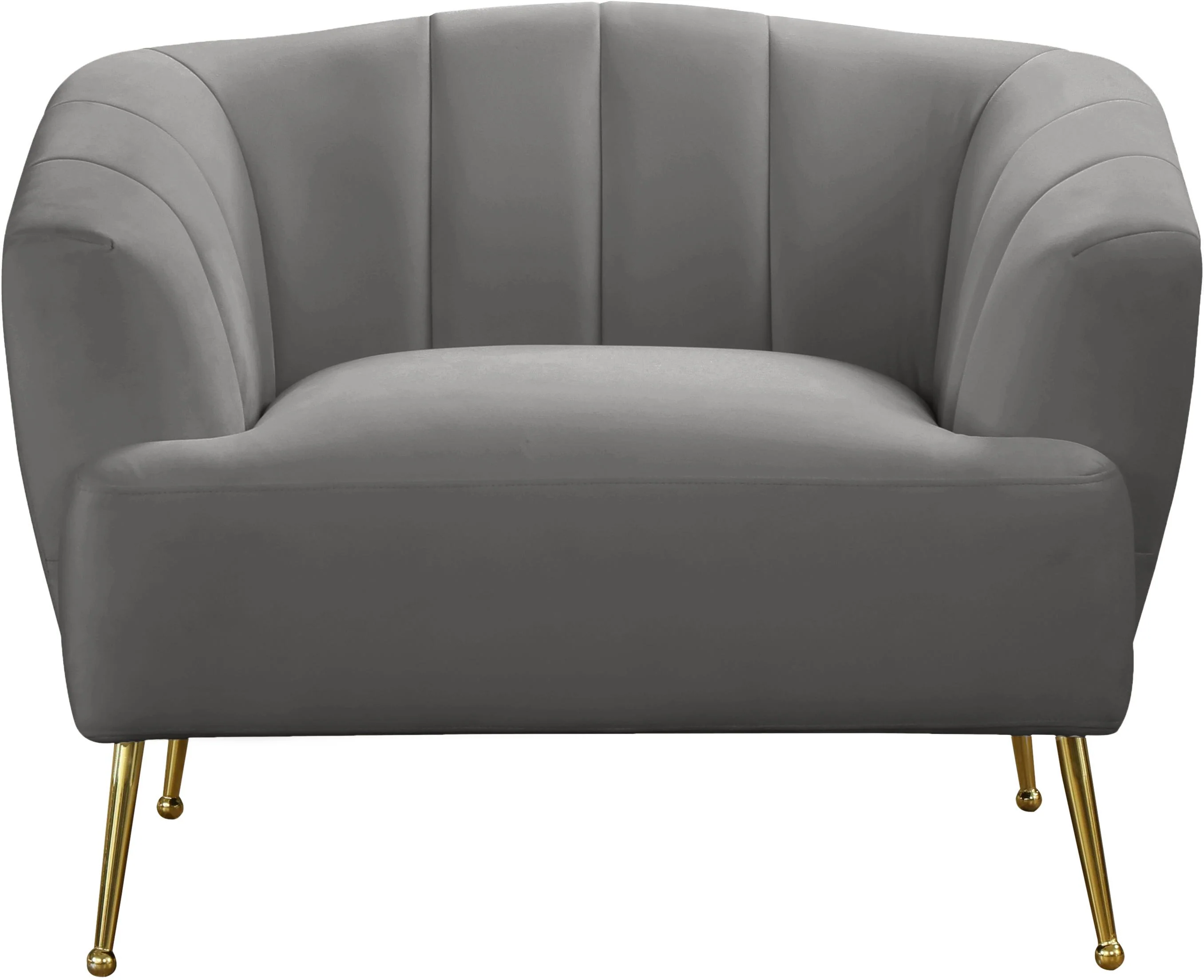 Tori Grey Velvet Chair - Image 4