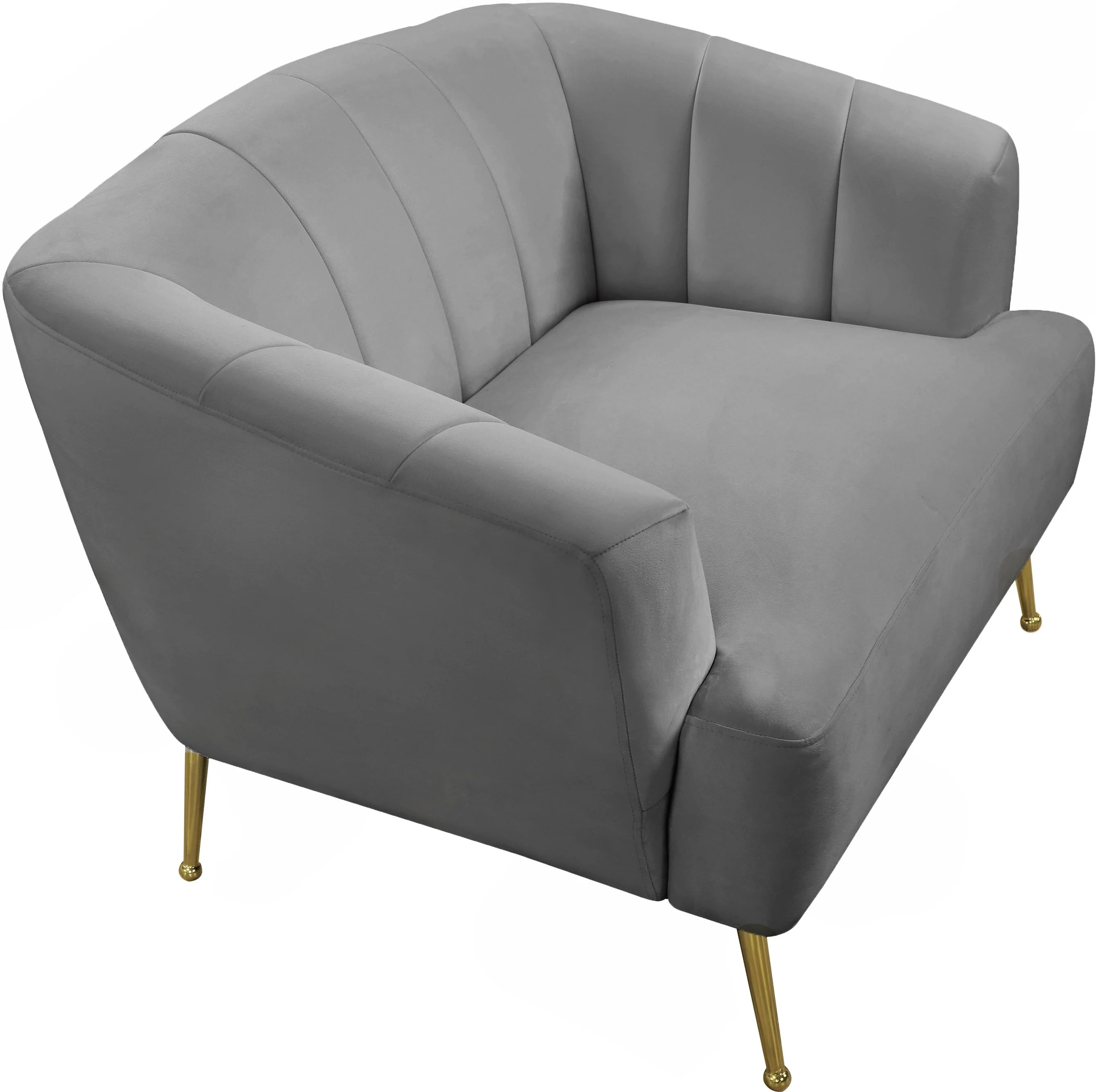 Tori Grey Velvet Chair - Image 6