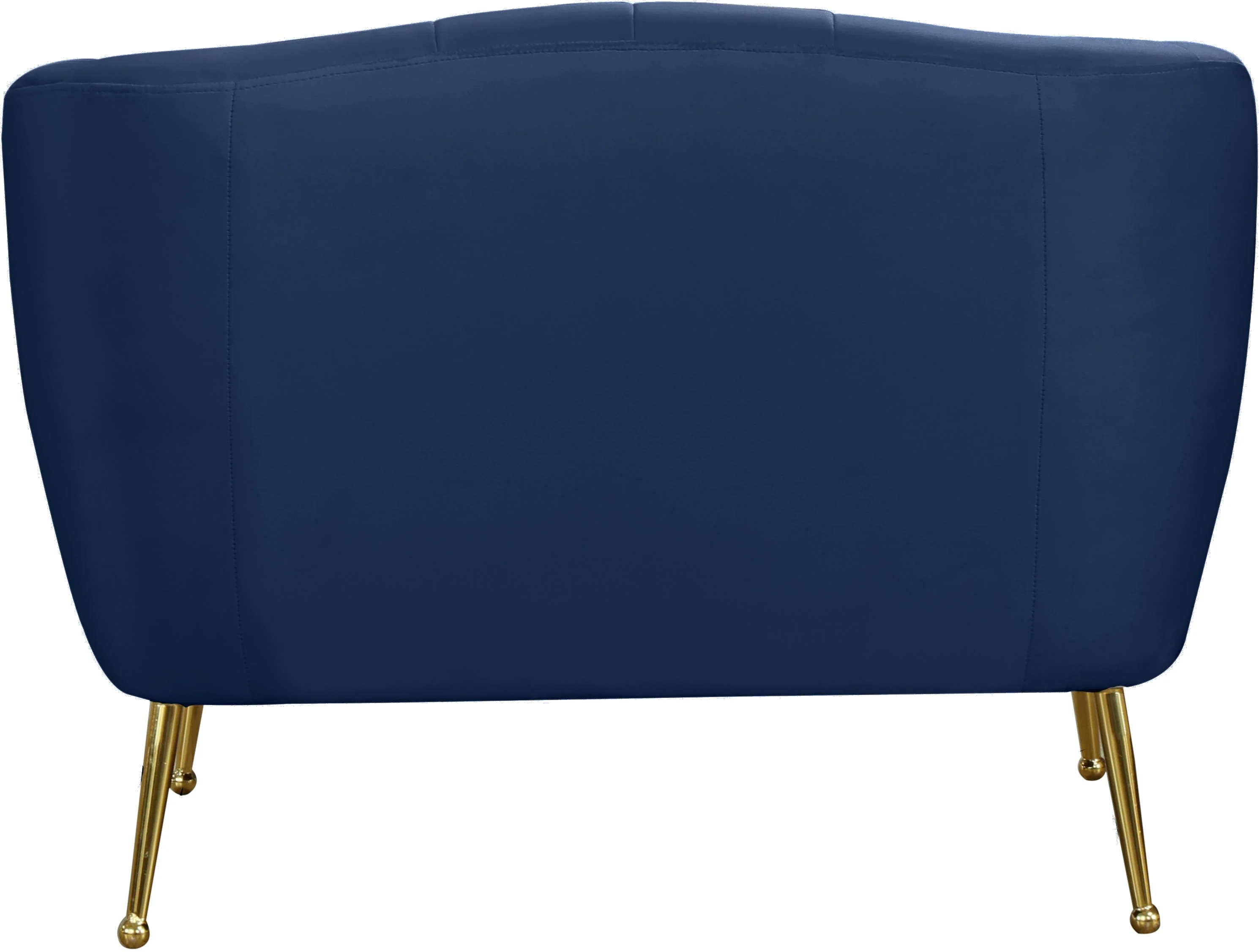 Tori Navy Velvet Chair - Image 3
