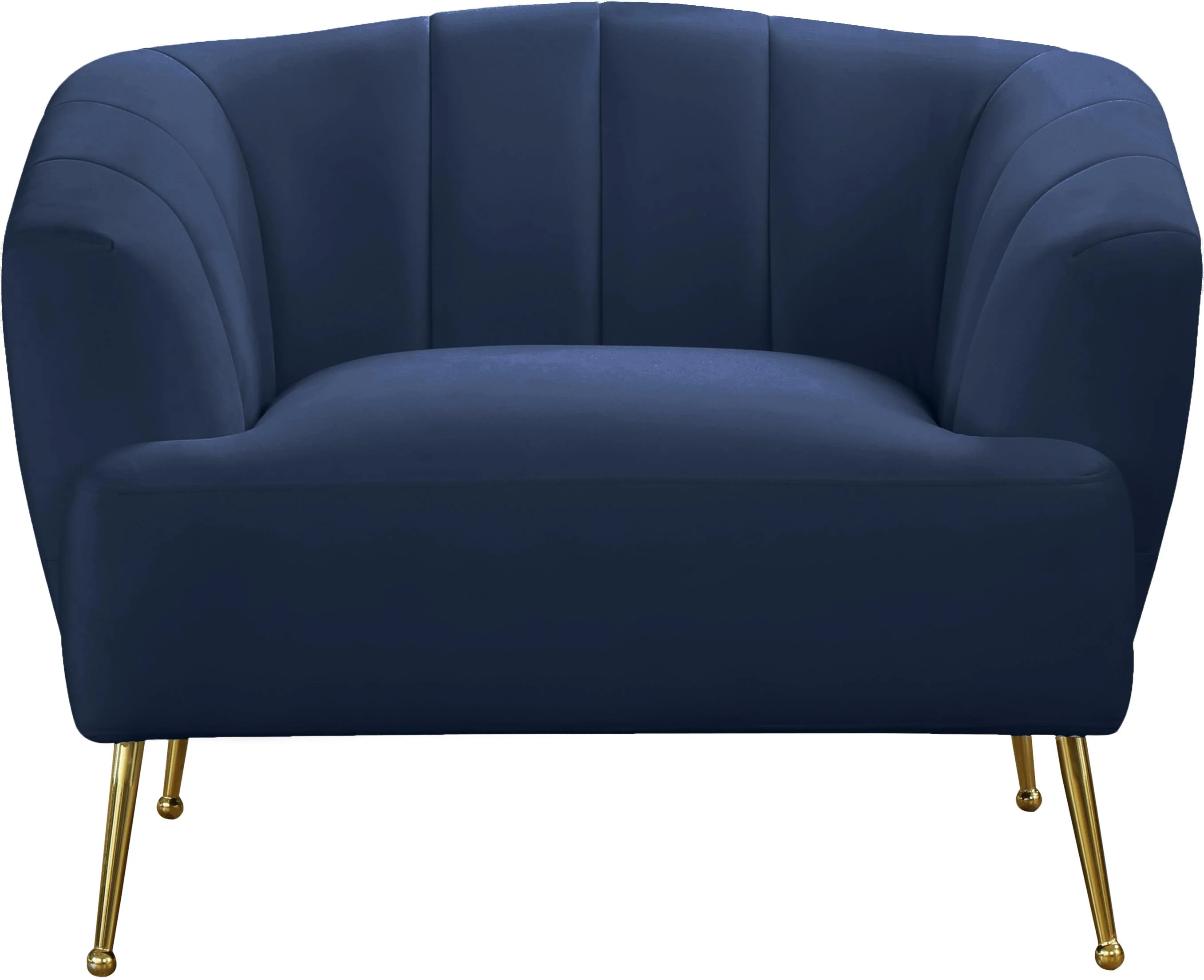 Tori Navy Velvet Chair - Image 4