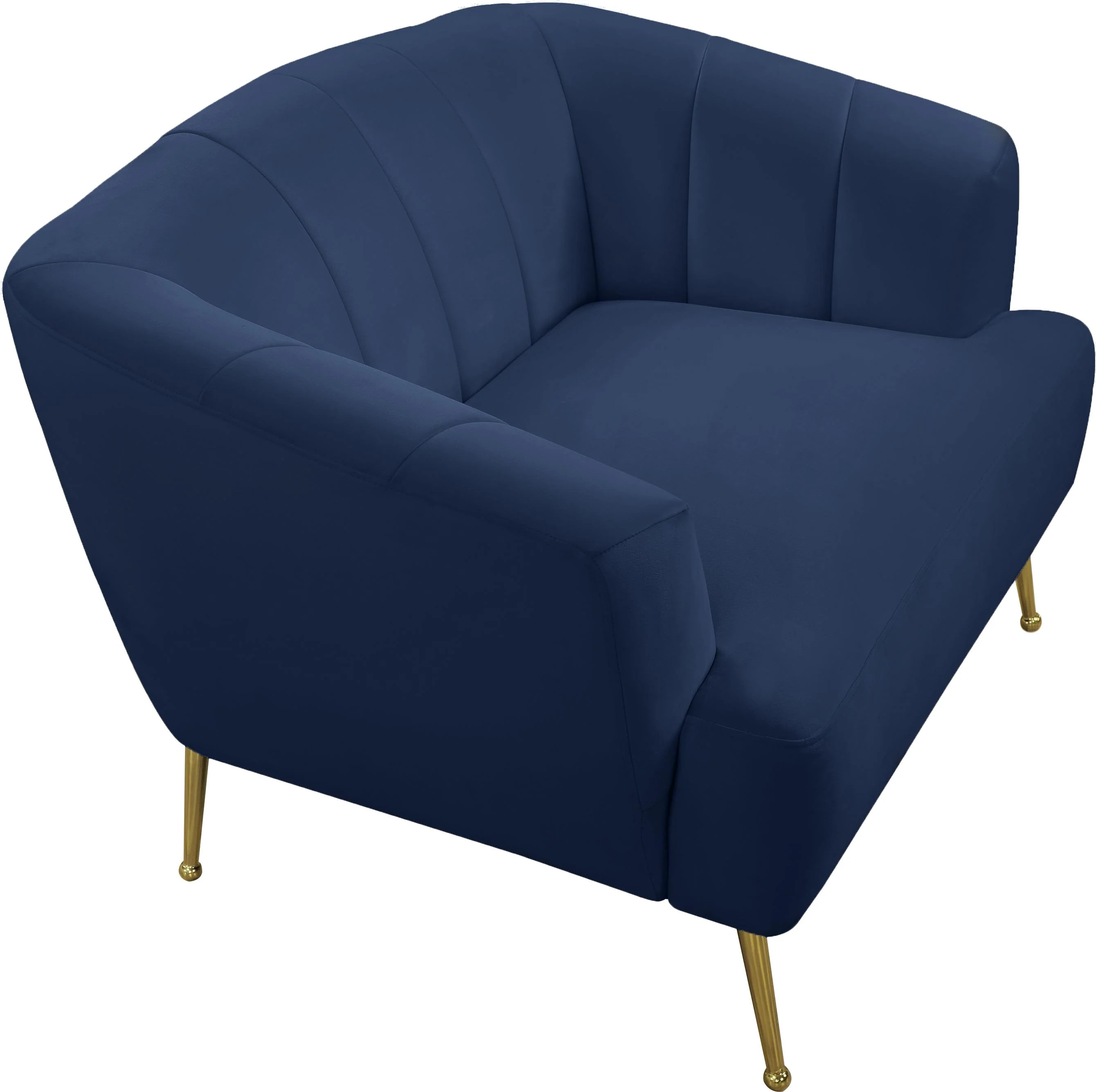 Tori Navy Velvet Chair - Image 6