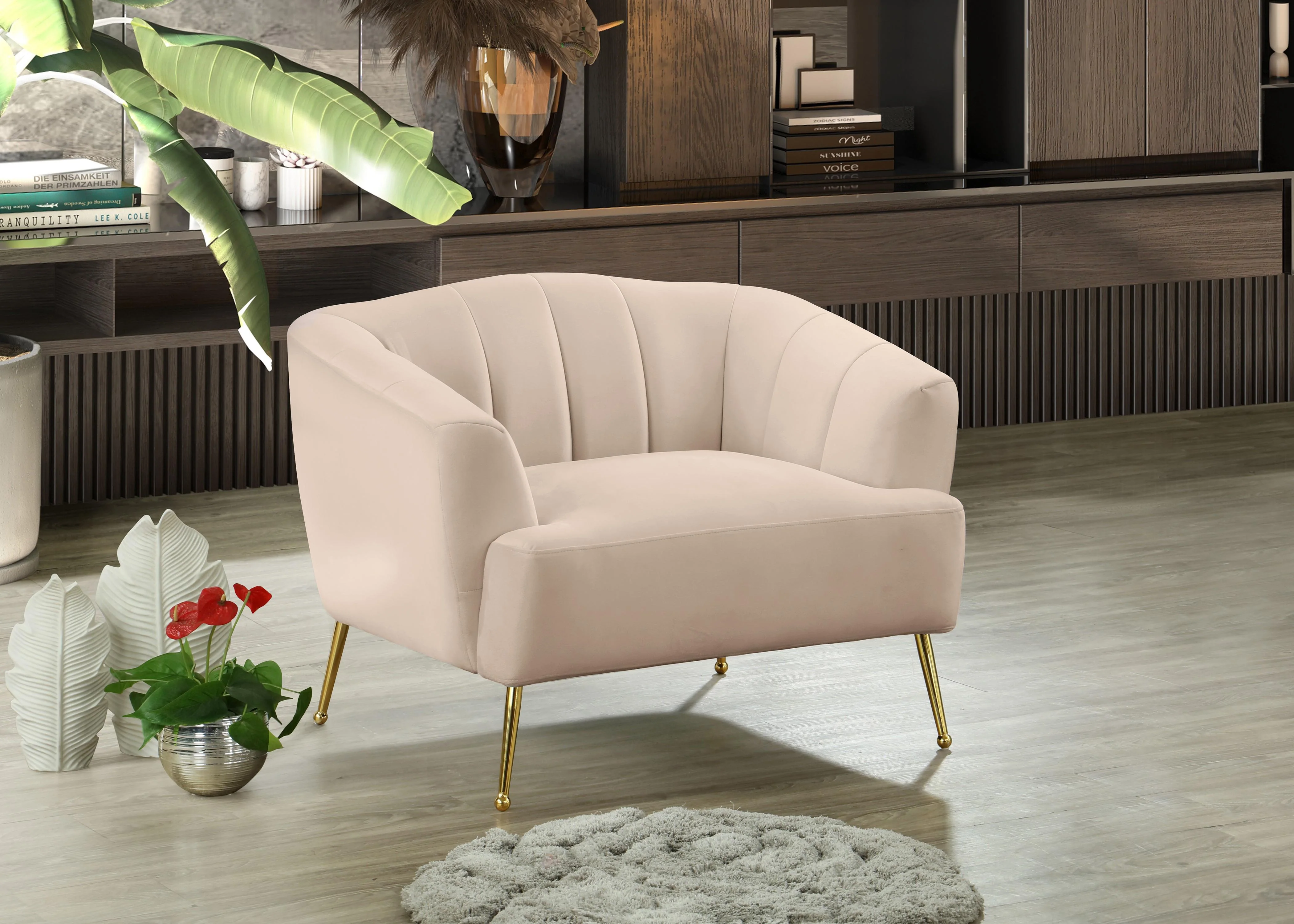 Tori Pink Velvet Chair - Image 2