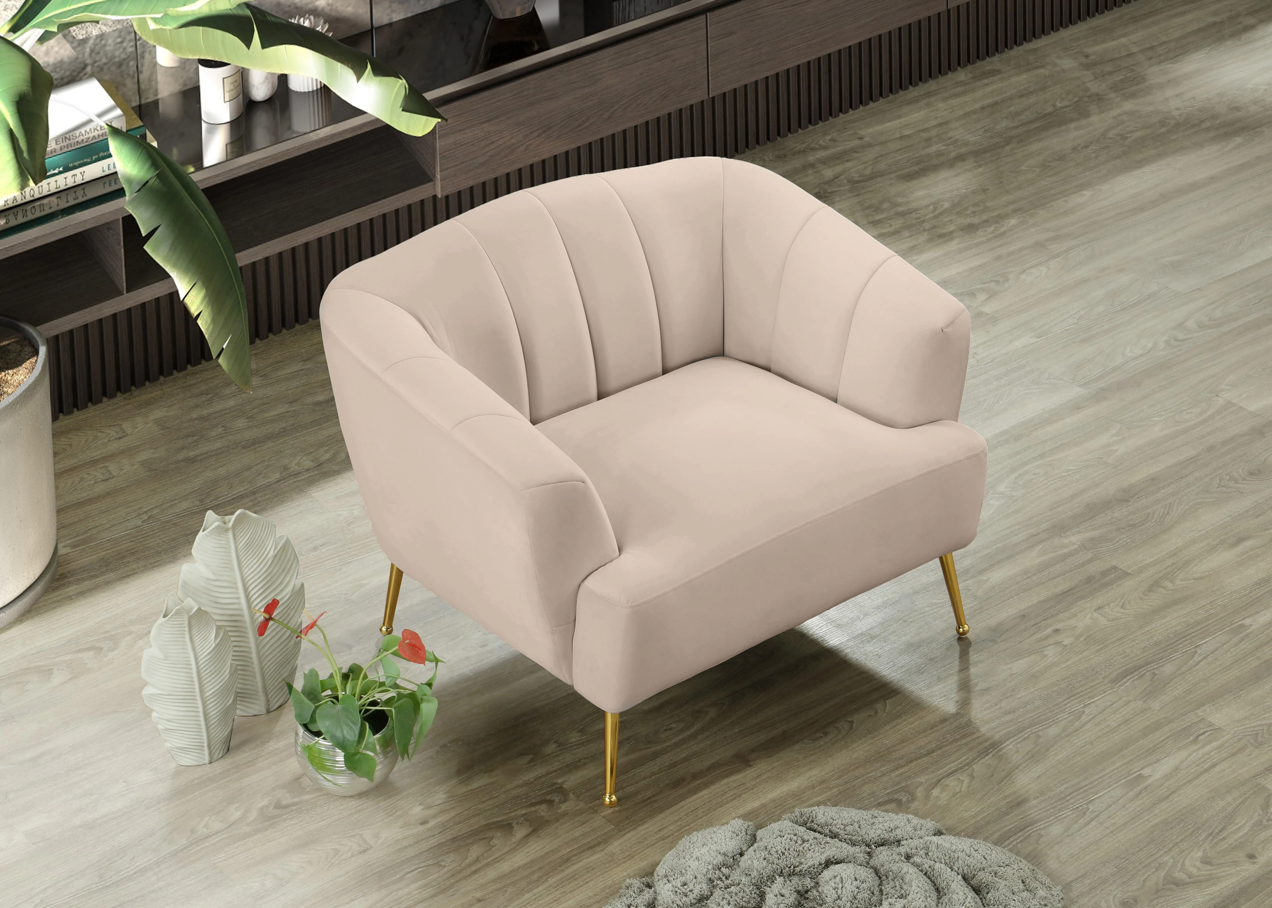 Tori Pink Velvet Chair - Image 7