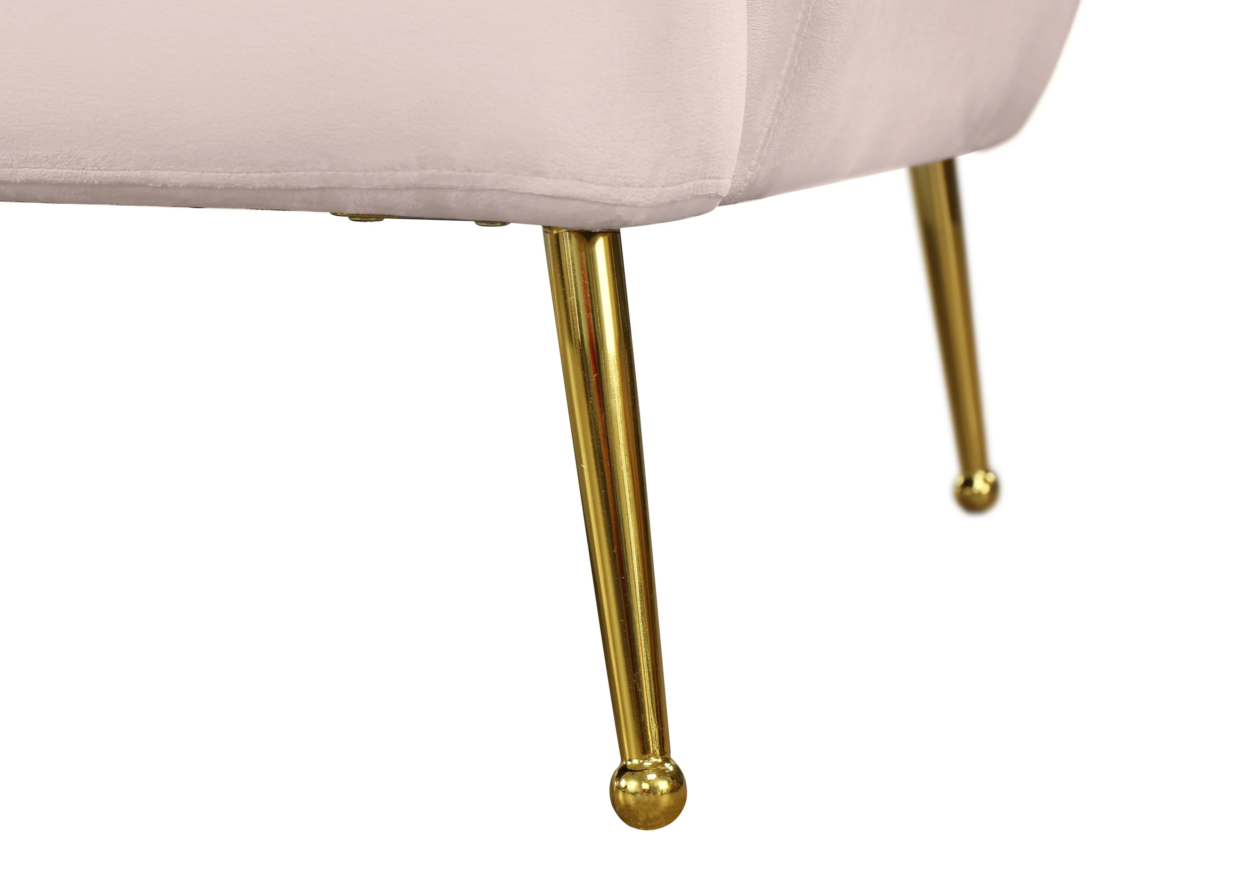 Tori Pink Velvet Loveseat - Image 8