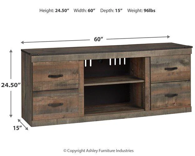 Trinell 4-Piece Entertainment Center with Electric Fireplace - Image 37