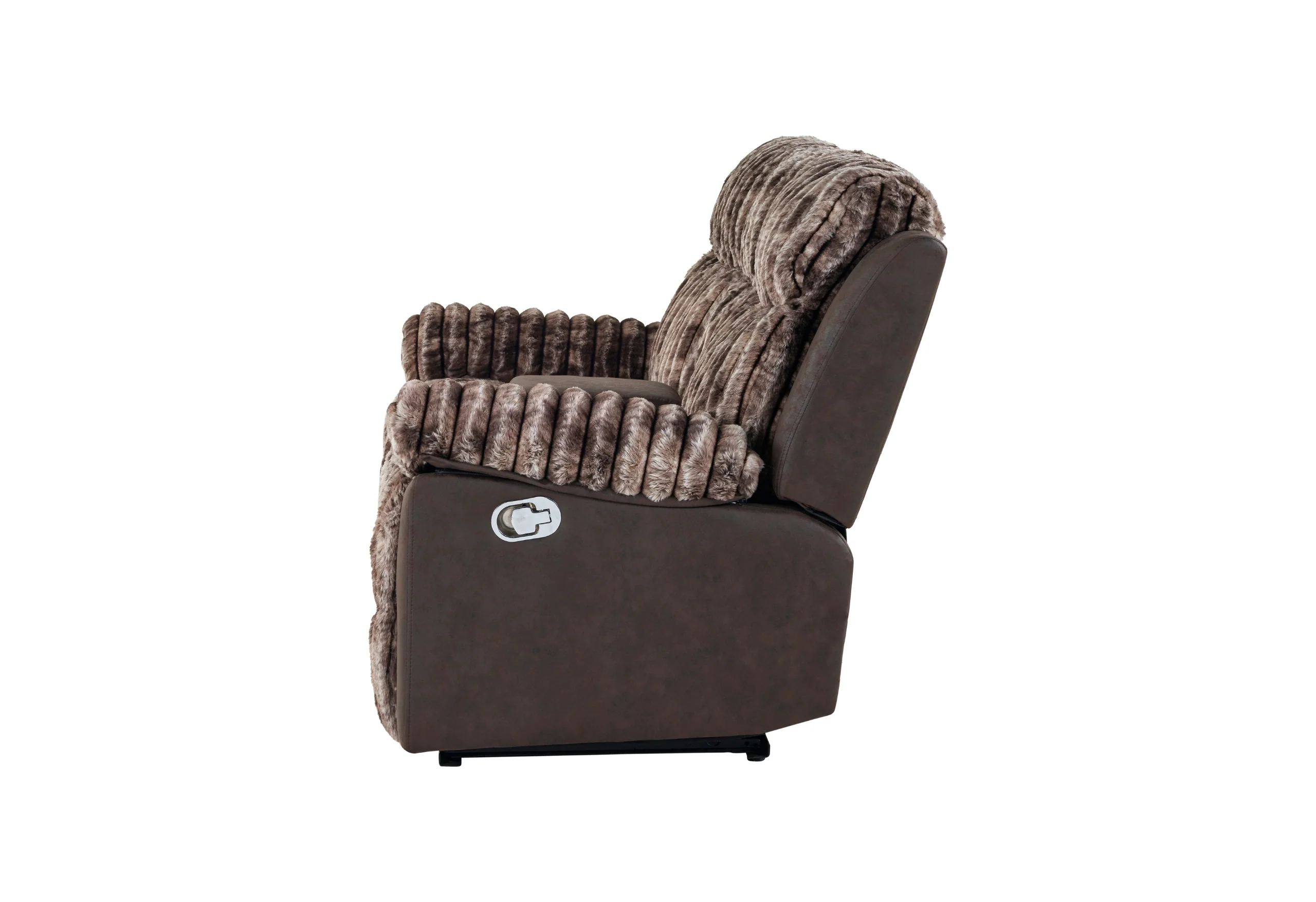U6028 BROWN CONSOLE RECLINING LOVESEAT - Image 3