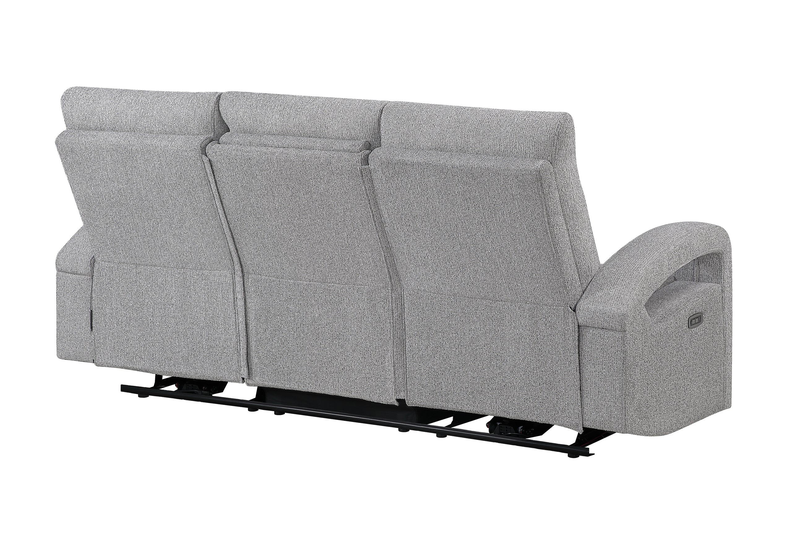 U6611 GREY 15 POWER RECLINING SOFA WITH LED - Image 4