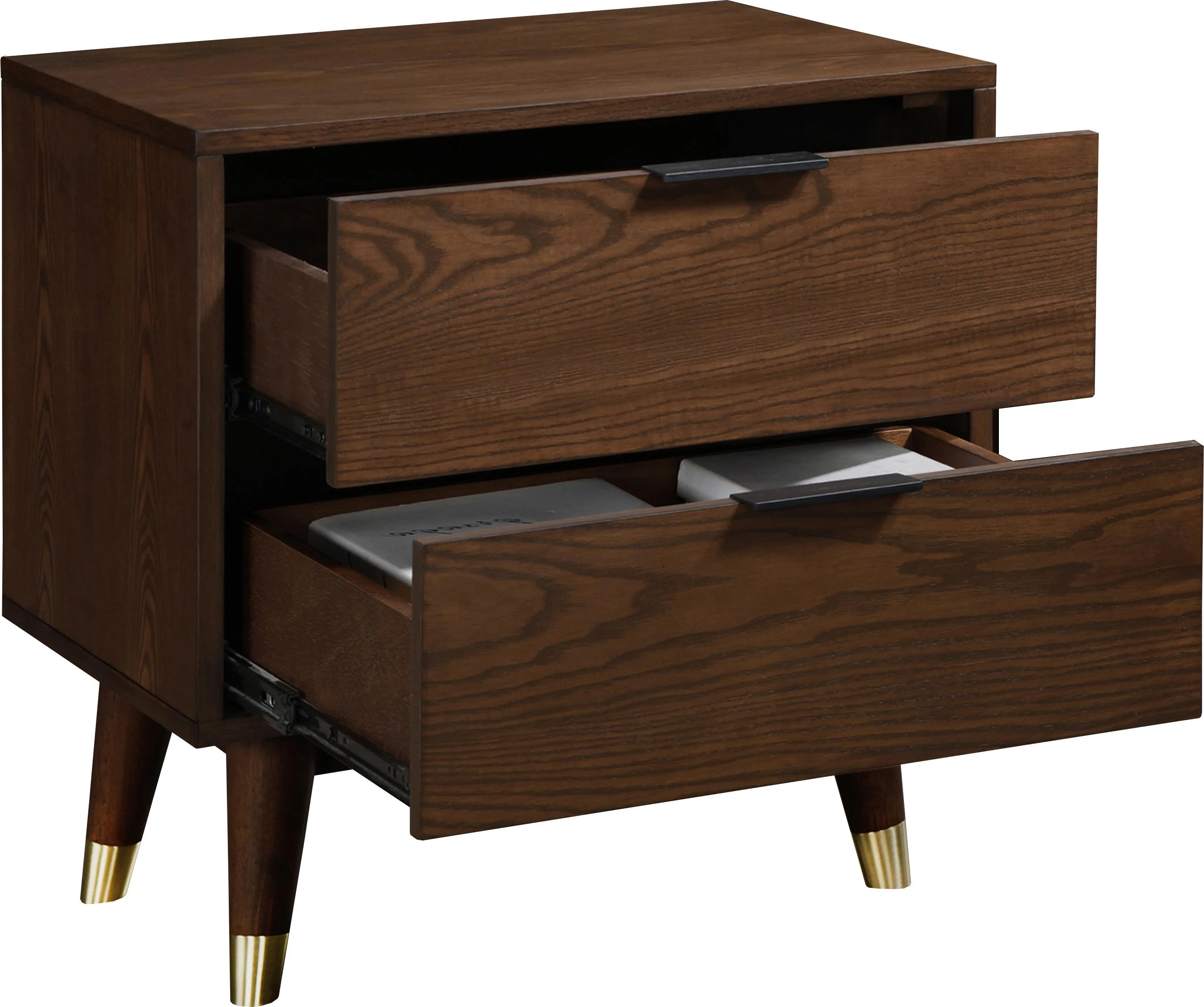 Vance Walnut Night Stand - Image 2